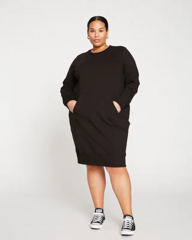 Bree Sweatshirt Dress - Black sold by Universal Standard
