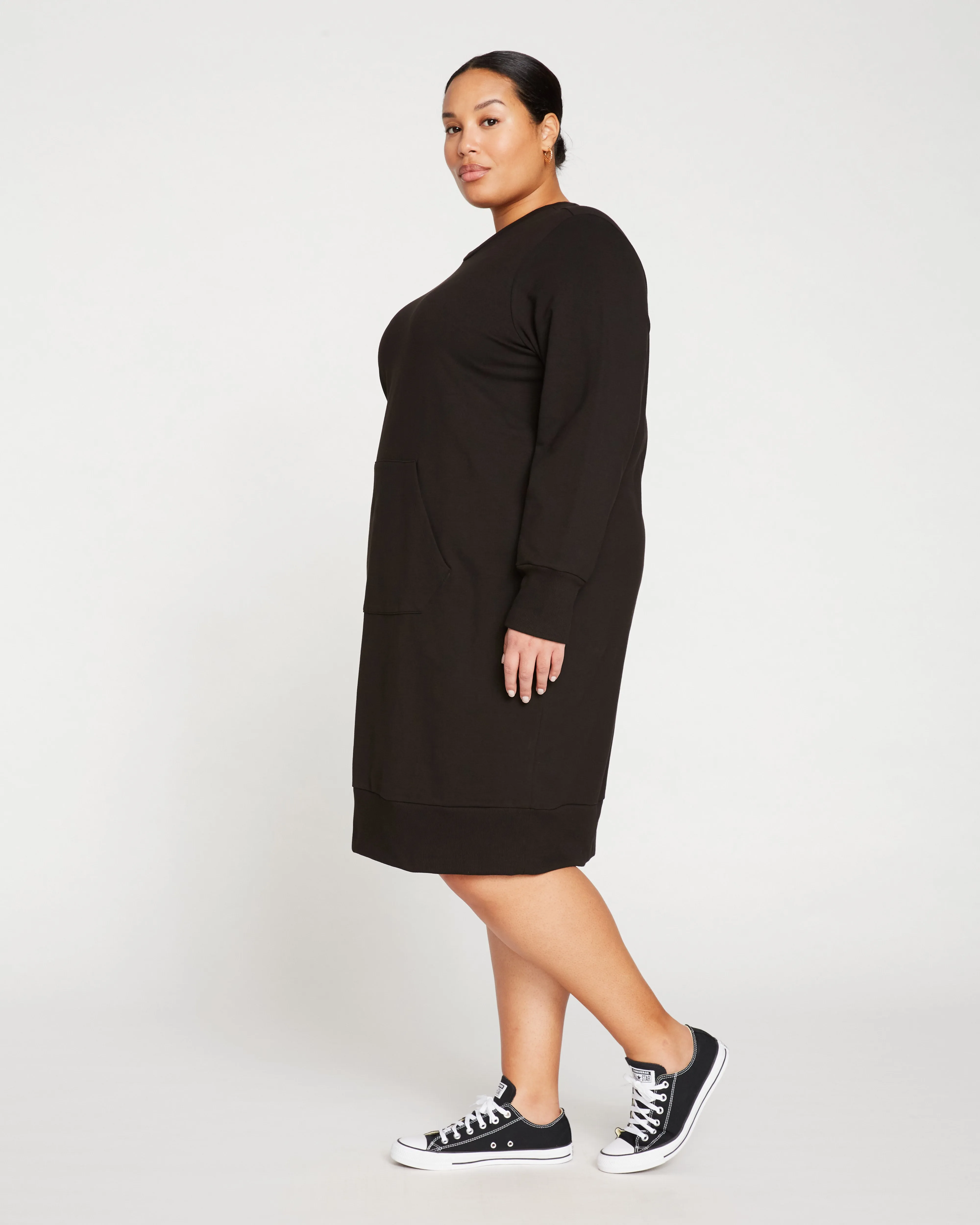 Bree Sweatshirt Dress - Black sold by Universal Standard product image thumbnail 4