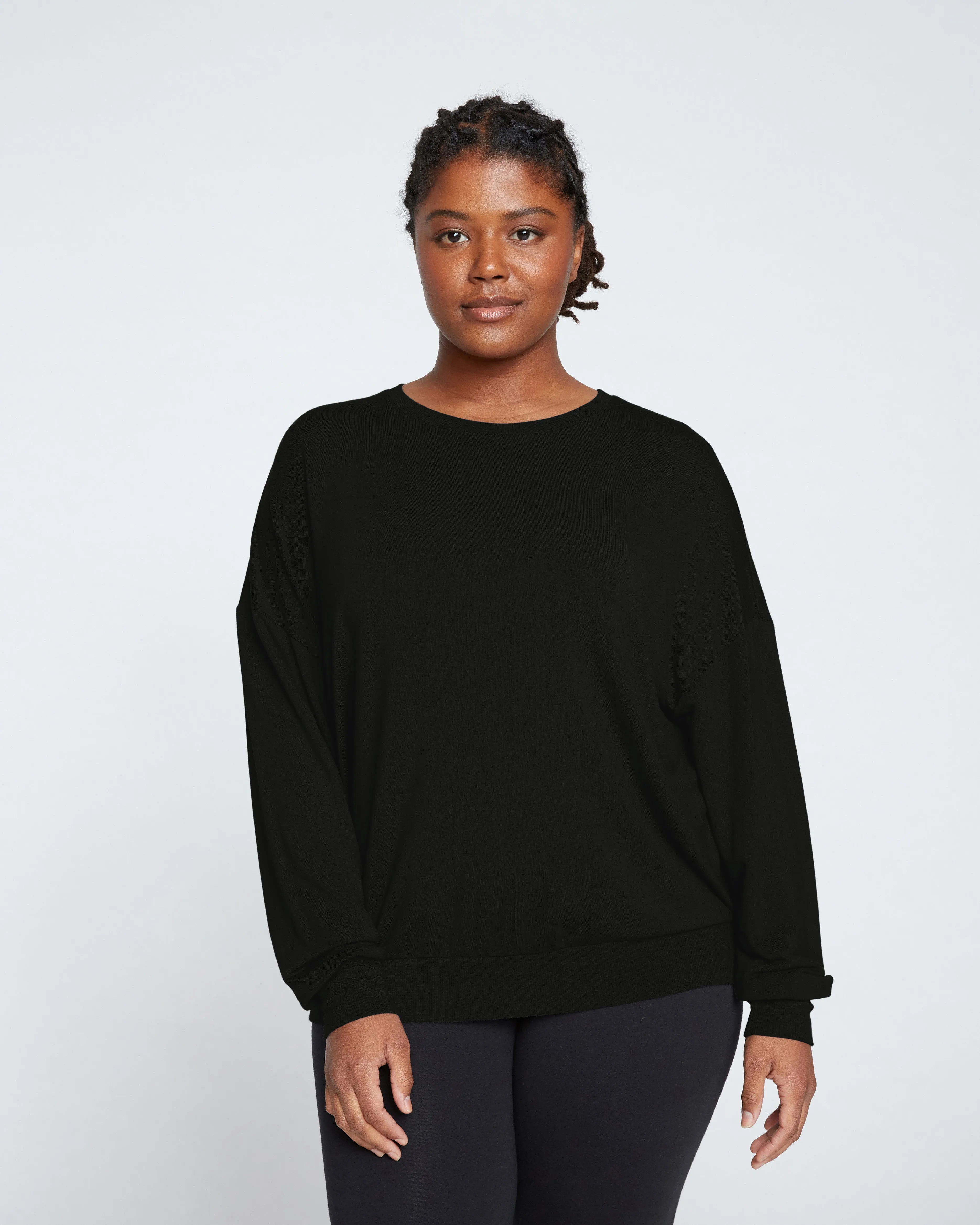Lauren Classic Sweatshirt - Black sold by Universal Standard