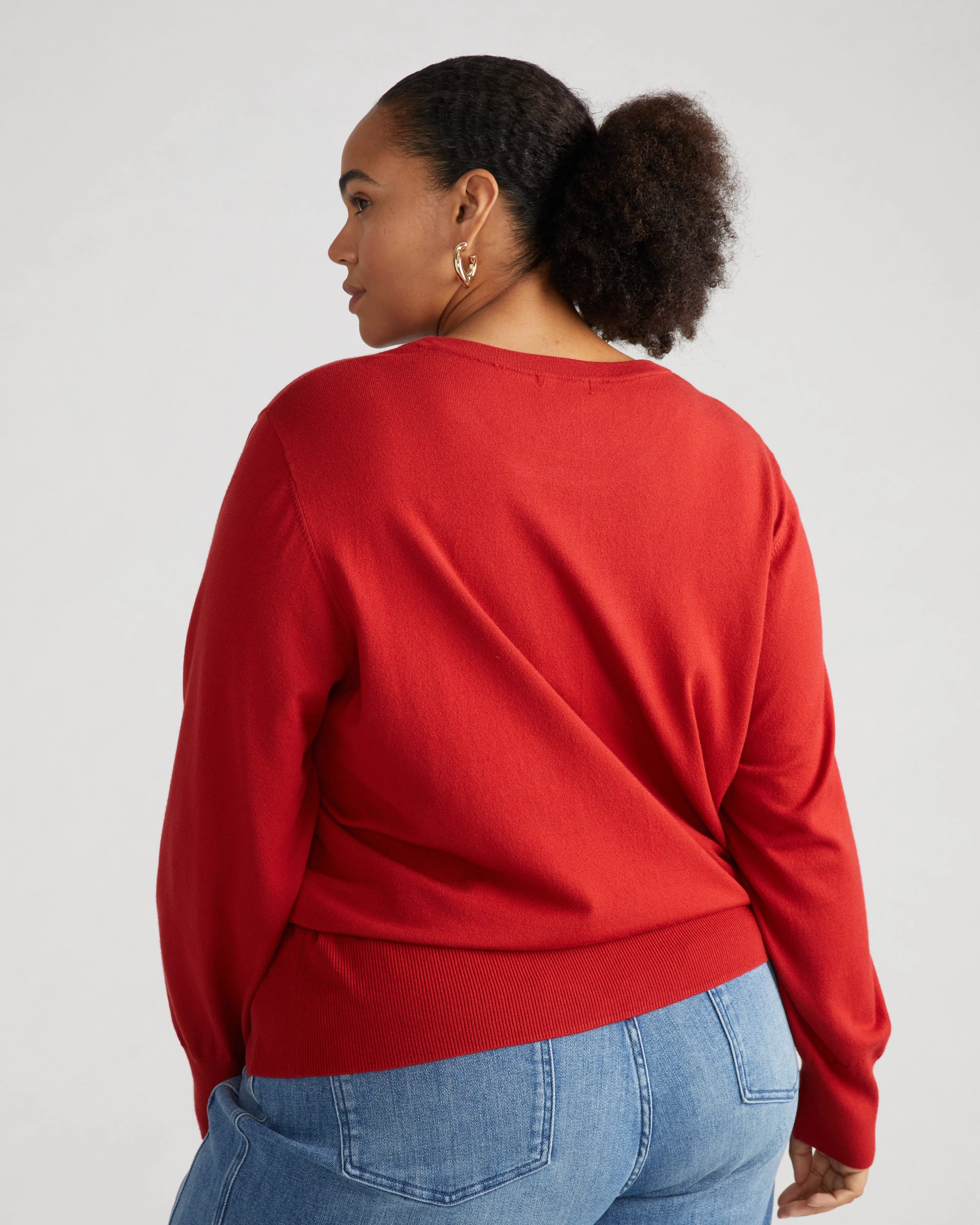 Savvy Fine Knit Crew Sweater - Vineyard sold by Universal Standard product image thumbnail 3