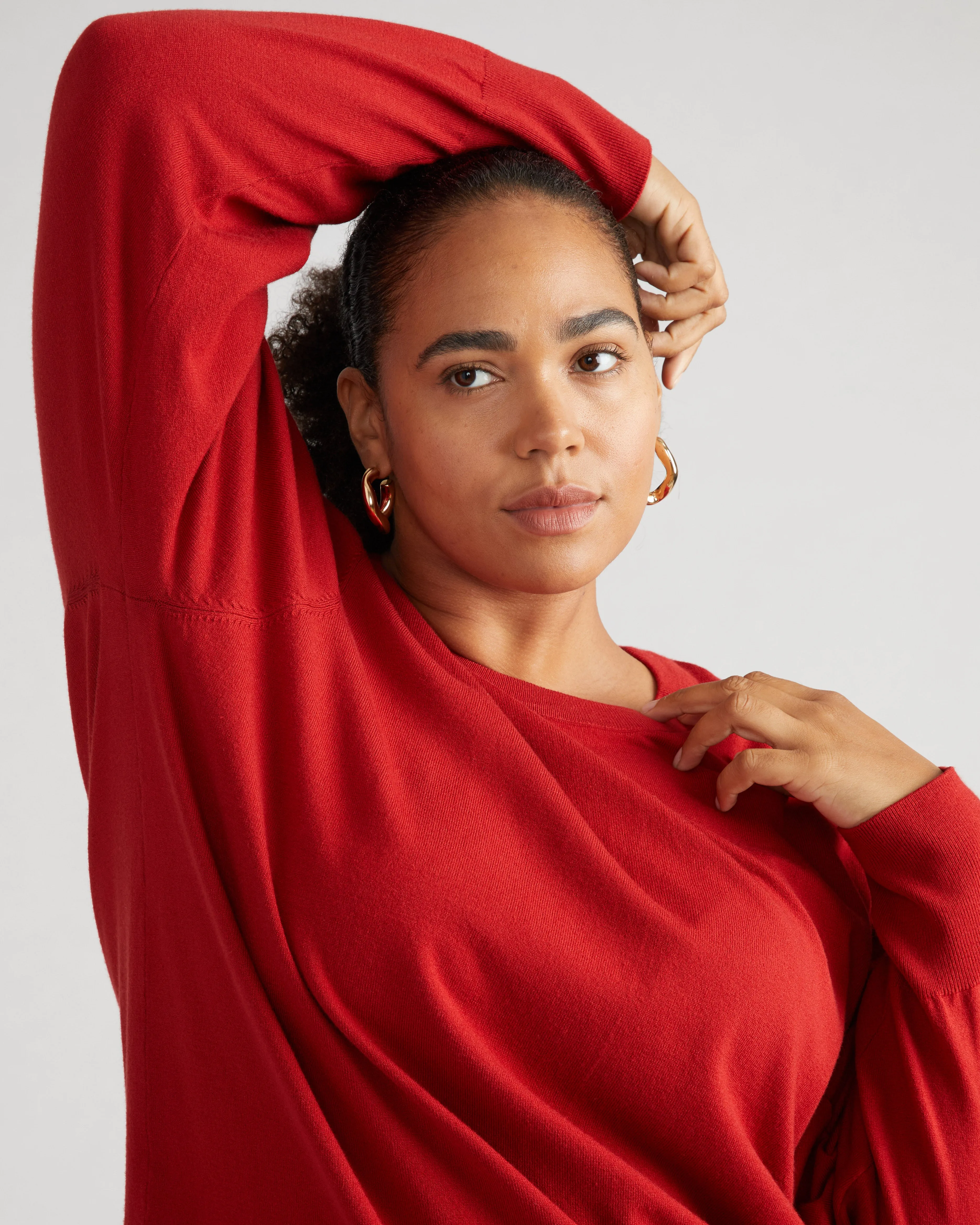 Savvy Fine Knit Crew Sweater - Vineyard sold by Universal Standard product image thumbnail 2