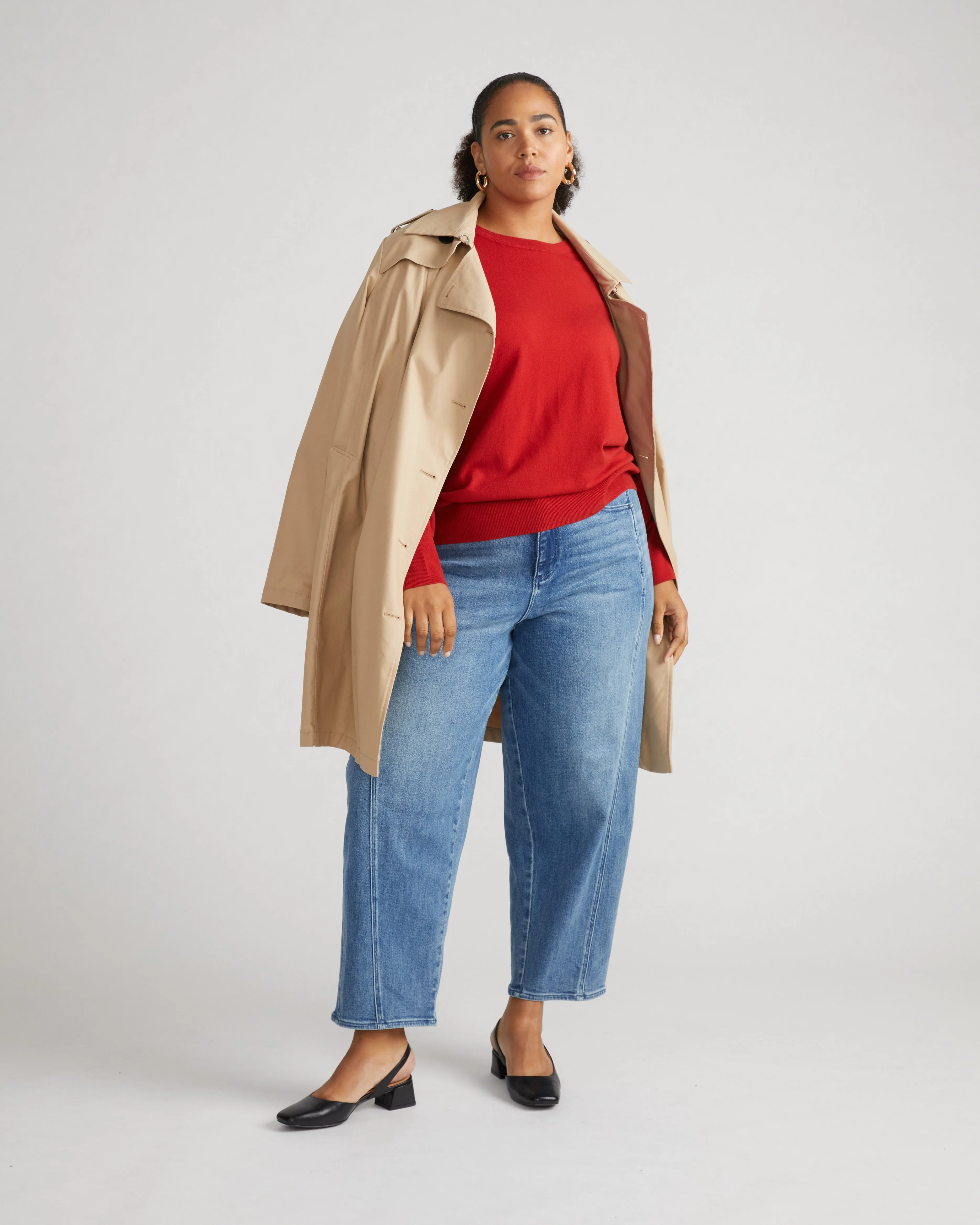 Savvy Fine Knit Crew Sweater - Vineyard sold by Universal Standard