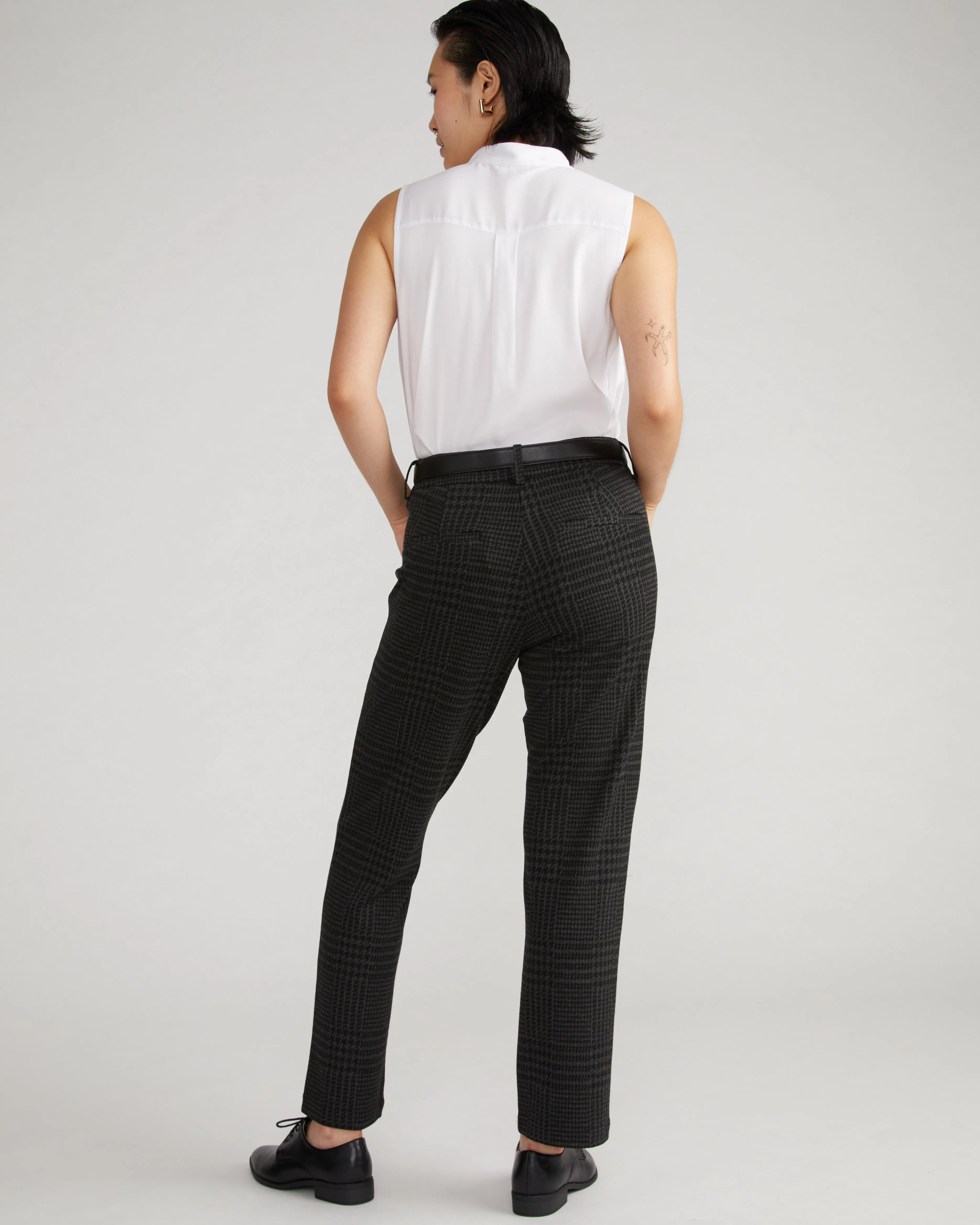 Long Cigarette Ponte Pants - Storm Houndstooth sold by Universal Standard product image thumbnail 2