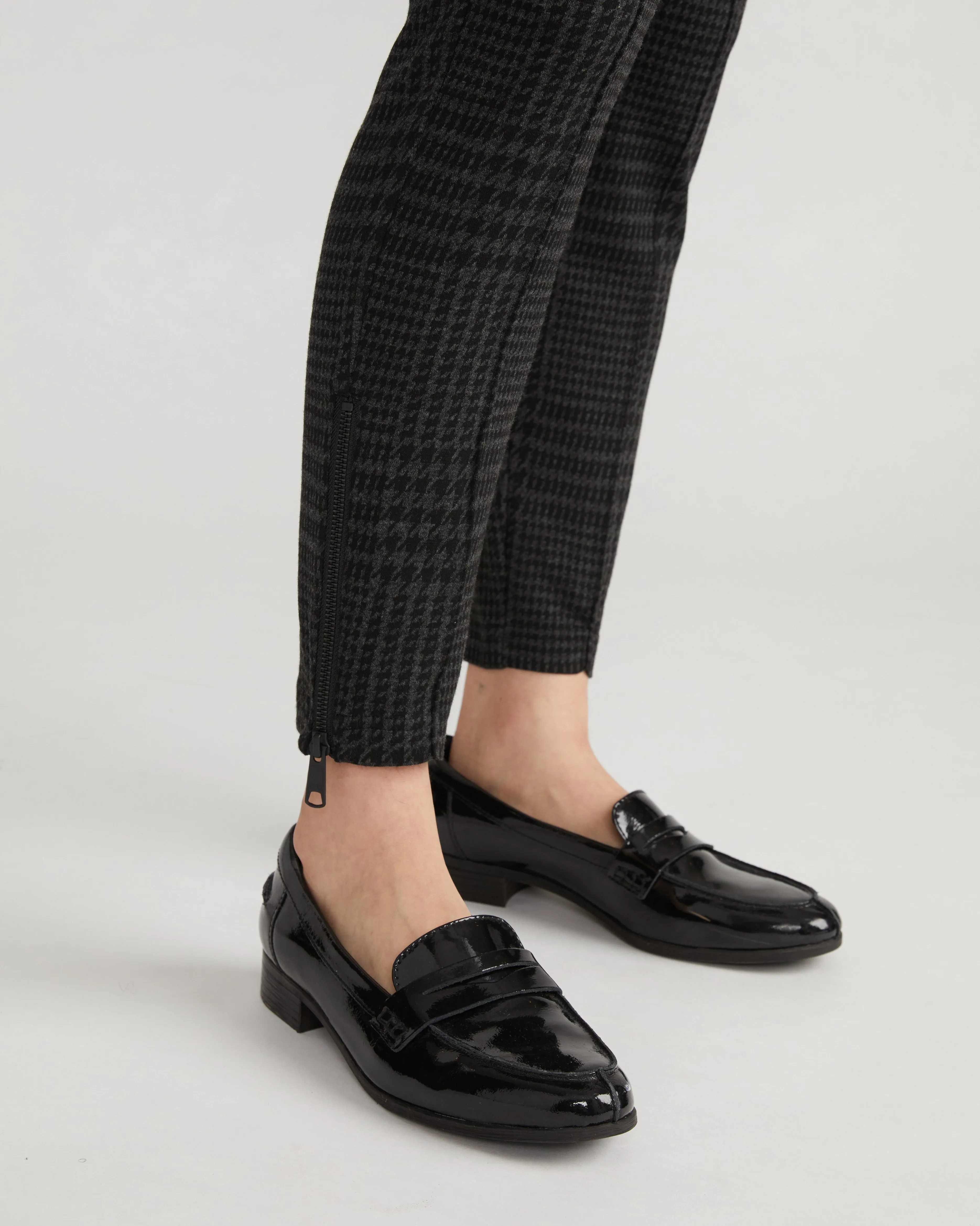 Moro Pintuck Pocket Ponte Pants - Storm Houndstooth sold by Universal Standard product image thumbnail 2