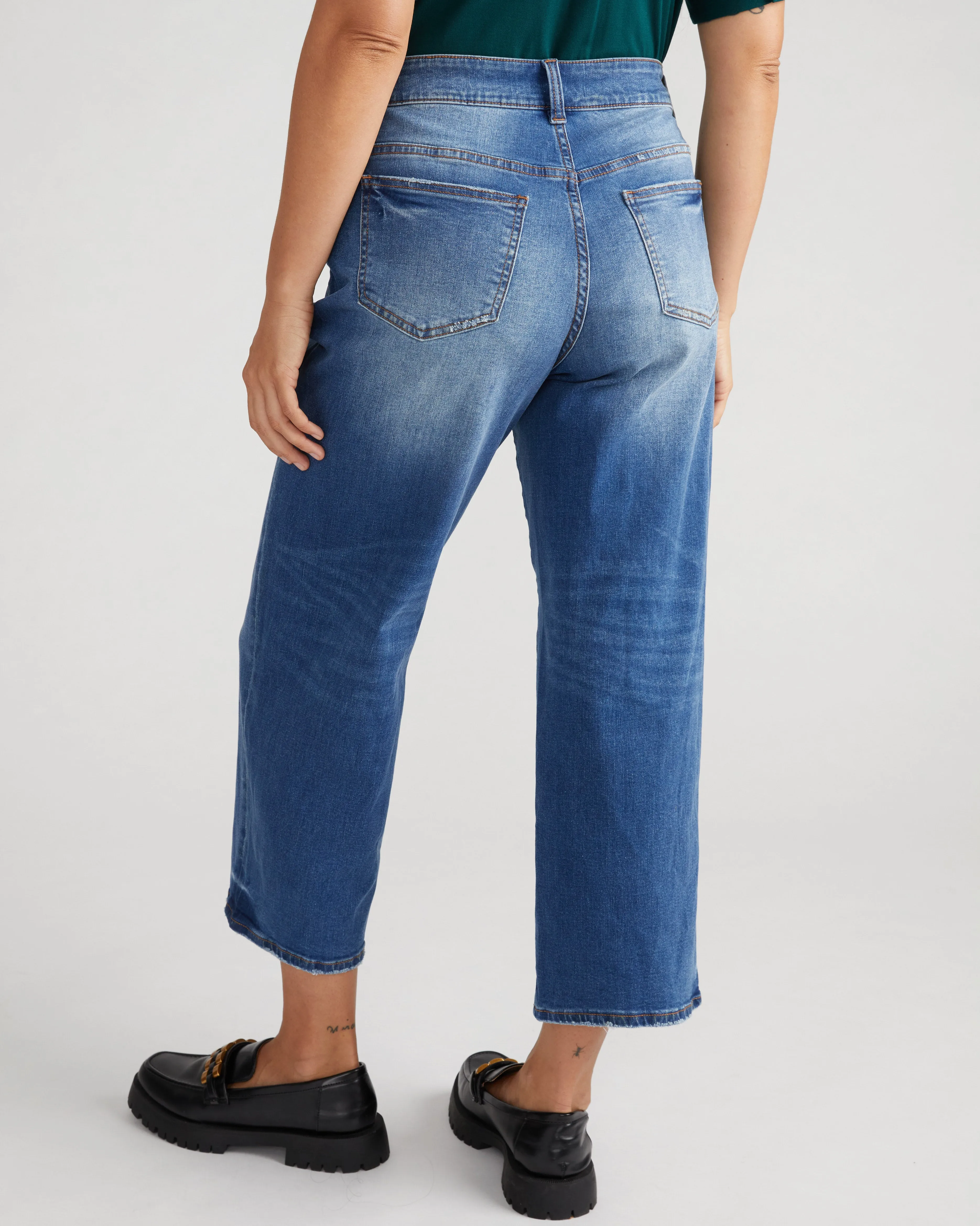 Bae Boyfriend Crop Jeans - Princeton Blue sold by Universal Standard product image thumbnail 2
