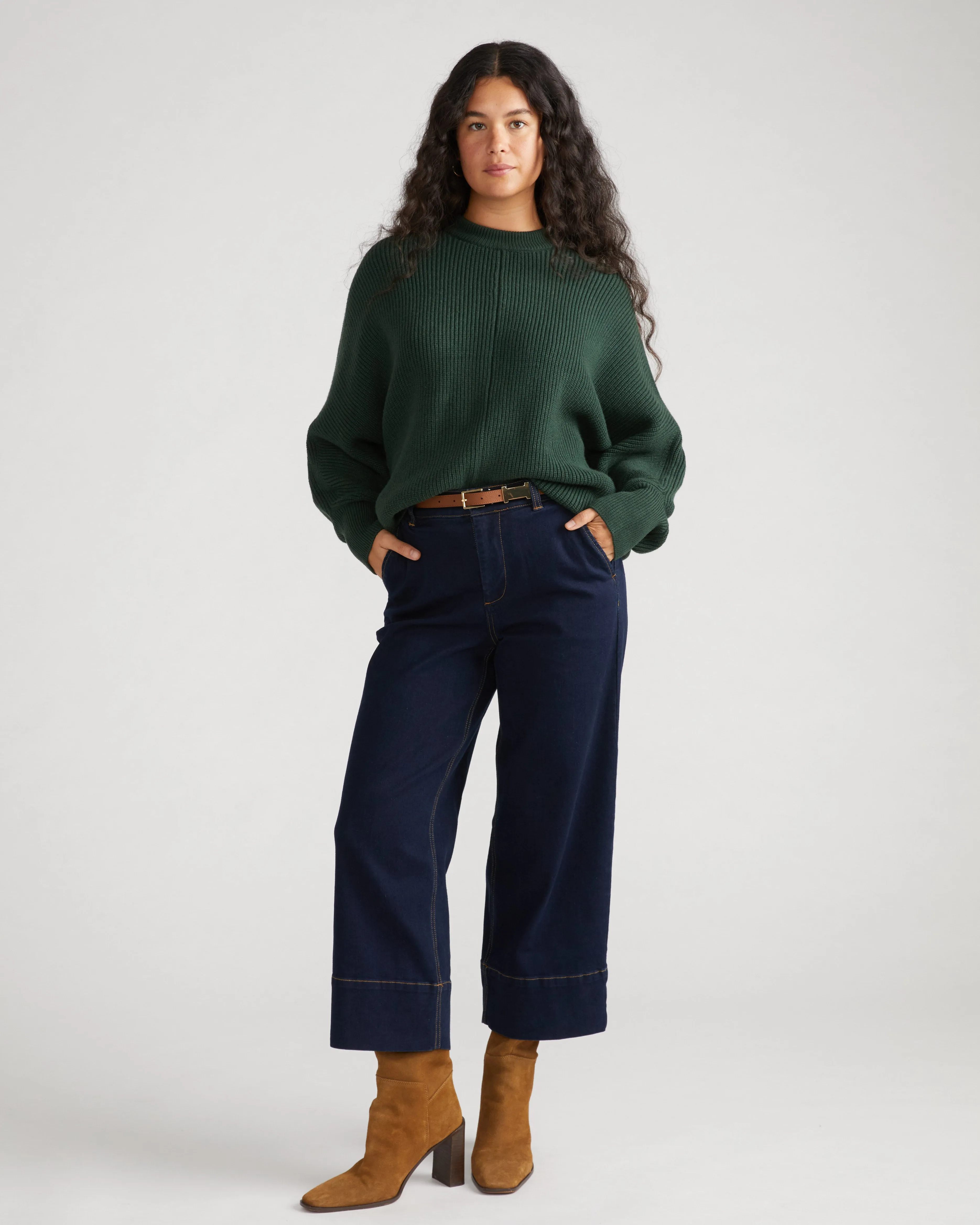 Carol High Rise Cropped Jeans - Dark Indigo sold by Universal Standard product image thumbnail 2