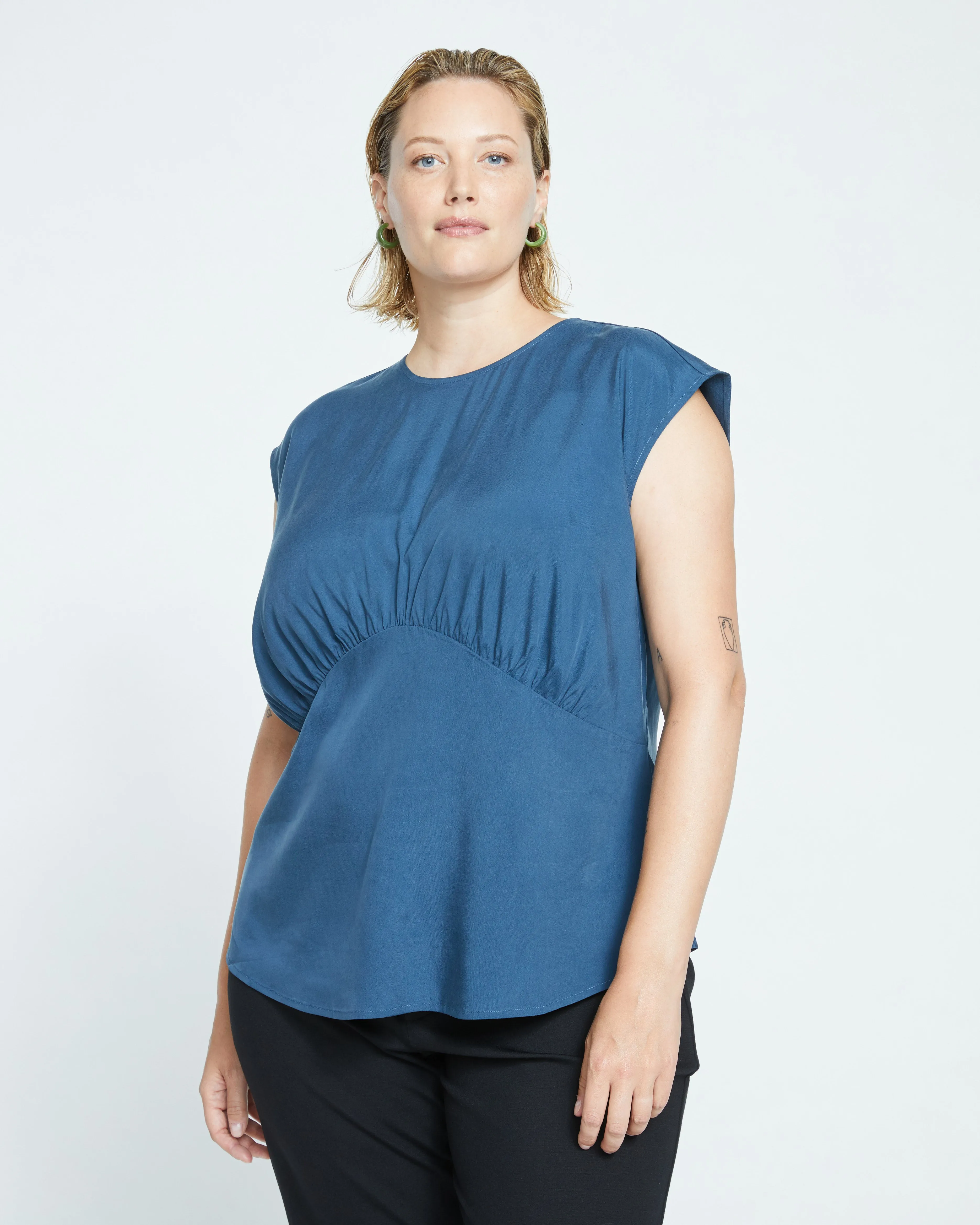 Cooling Stretch Cupro Shell Top - Storm sold by Universal Standard product image thumbnail 2