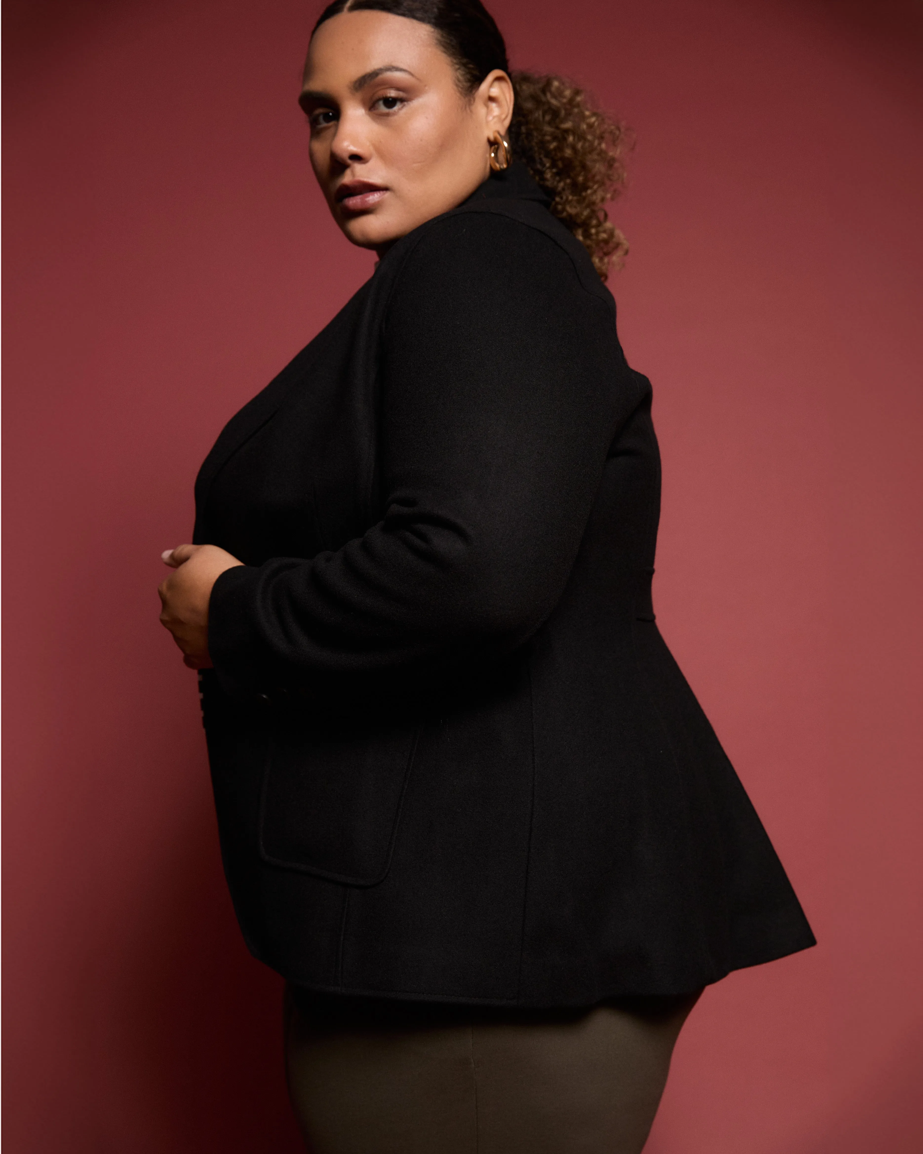 Kidjo Tailored Wool Jacket - Black sold by Universal Standard product image thumbnail 4