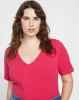 Double V Tee - Cerise sold by Universal Standard