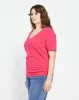 Double V Tee - Cerise sold by Universal Standard