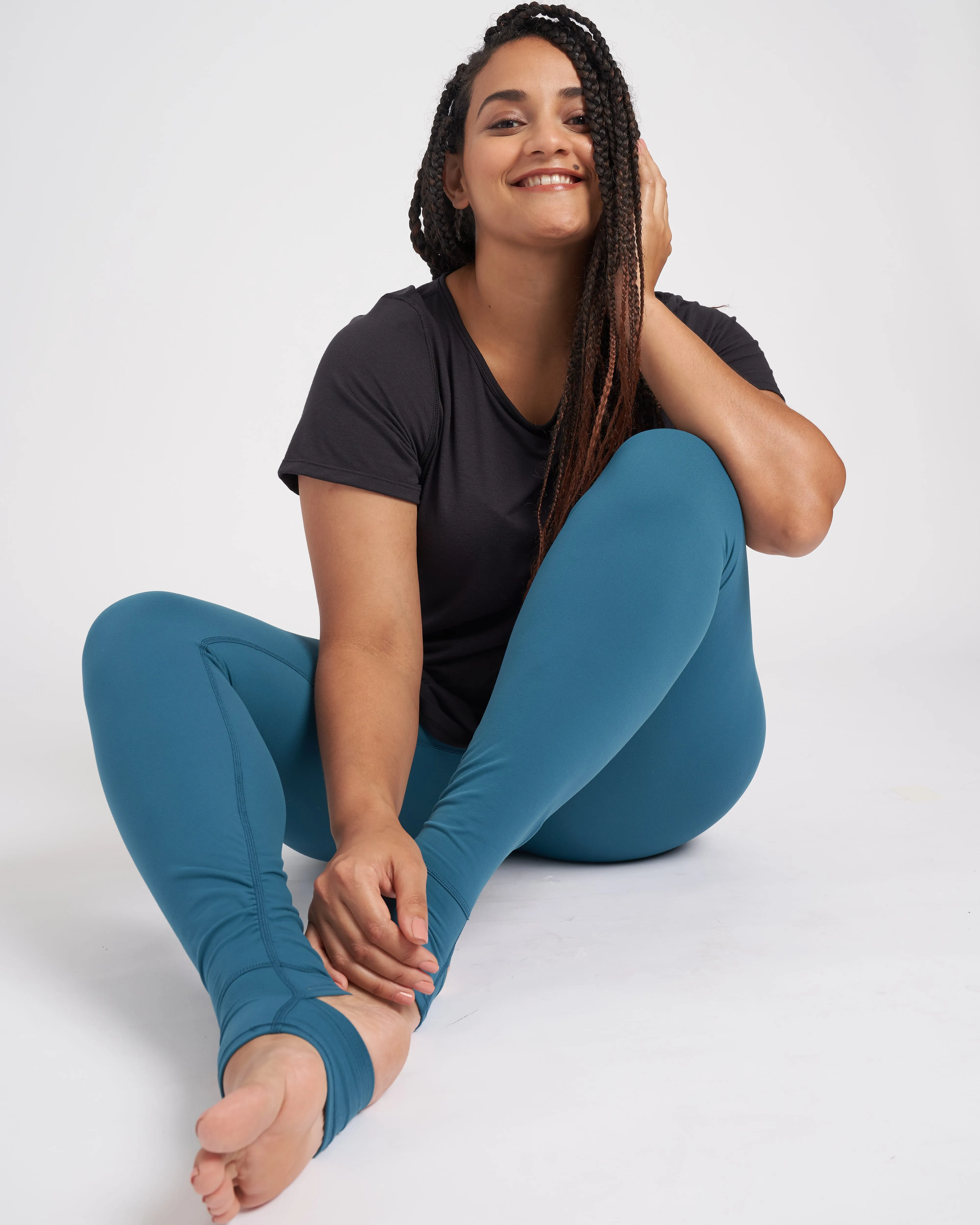 Next-to-Naked Stirrup Legging - Deep Teal sold by Universal Standard product image thumbnail 4
