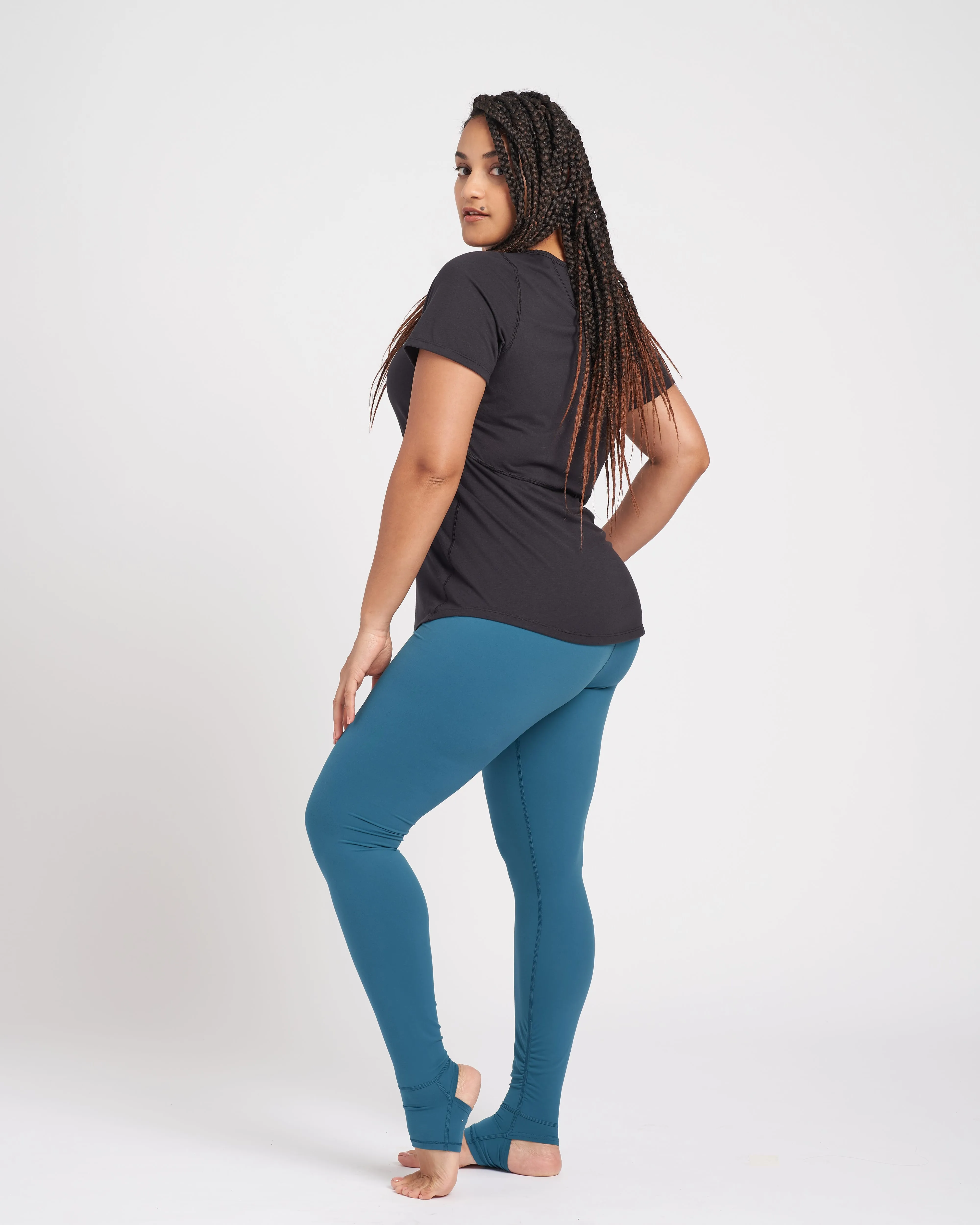 Next-to-Naked Stirrup Legging - Deep Teal sold by Universal Standard product image thumbnail 3