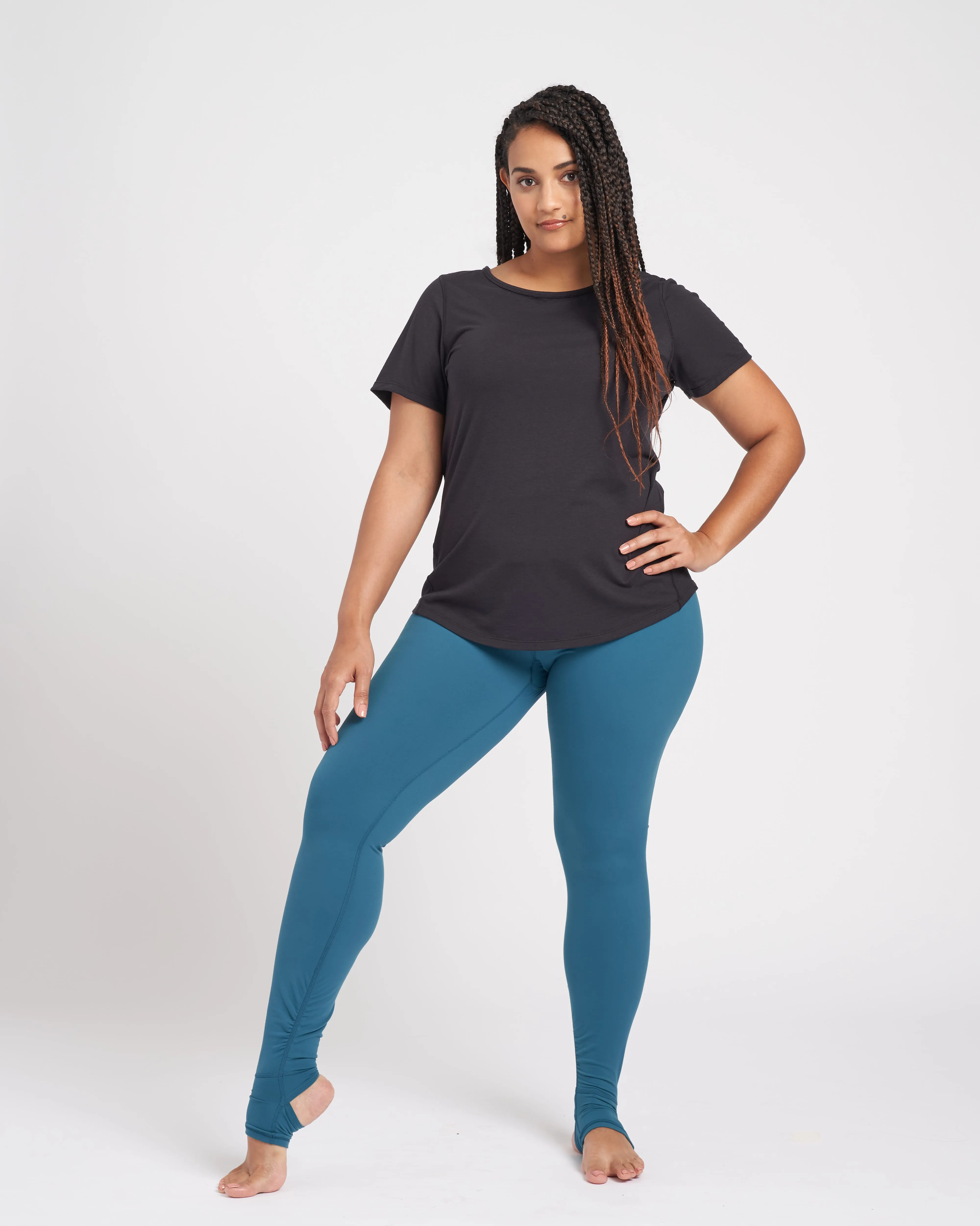 Next-to-Naked Stirrup Legging - Deep Teal sold by Universal Standard product image thumbnail 2