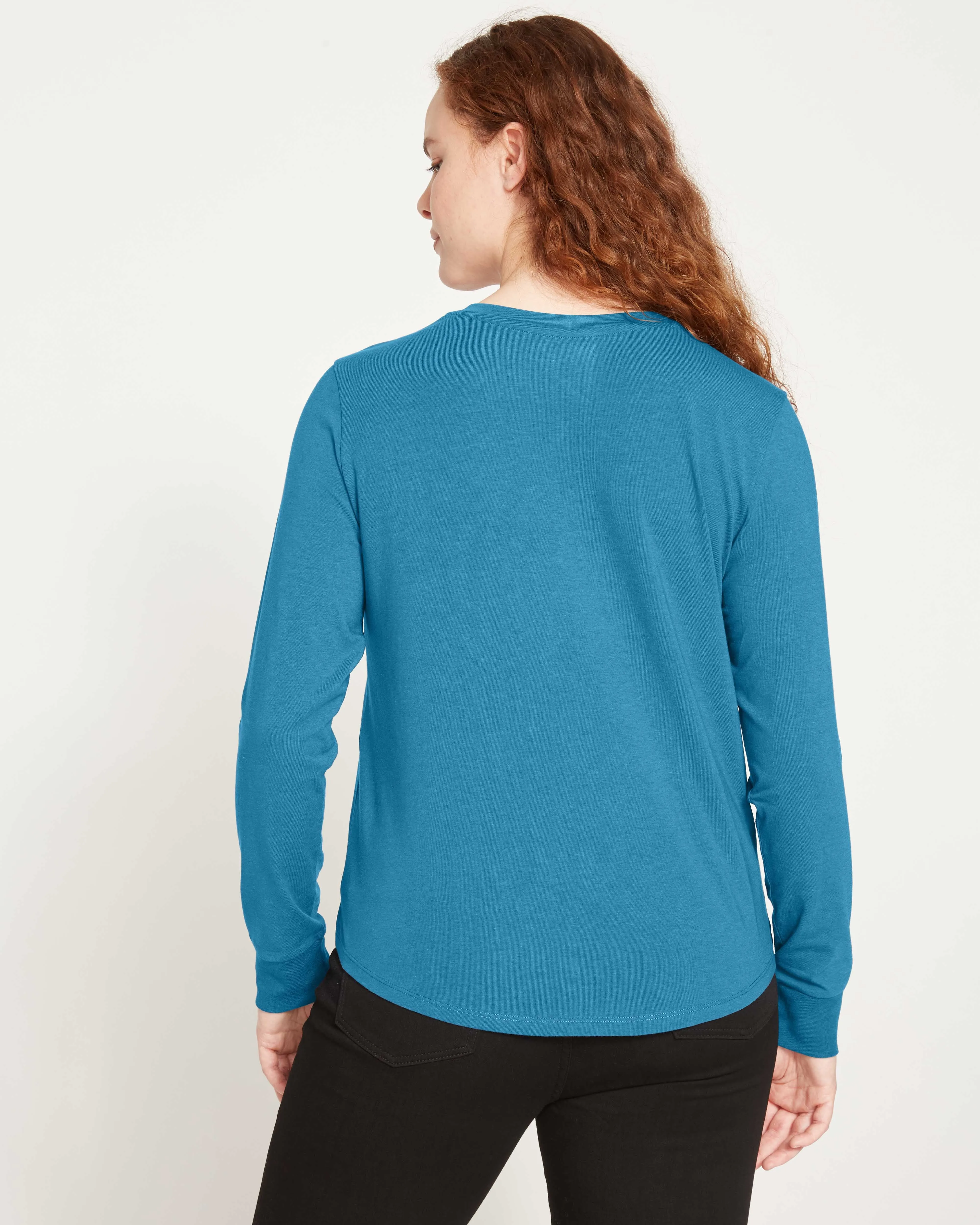 Long Sleeve V Rex - True Blue sold by Universal Standard product image thumbnail 4
