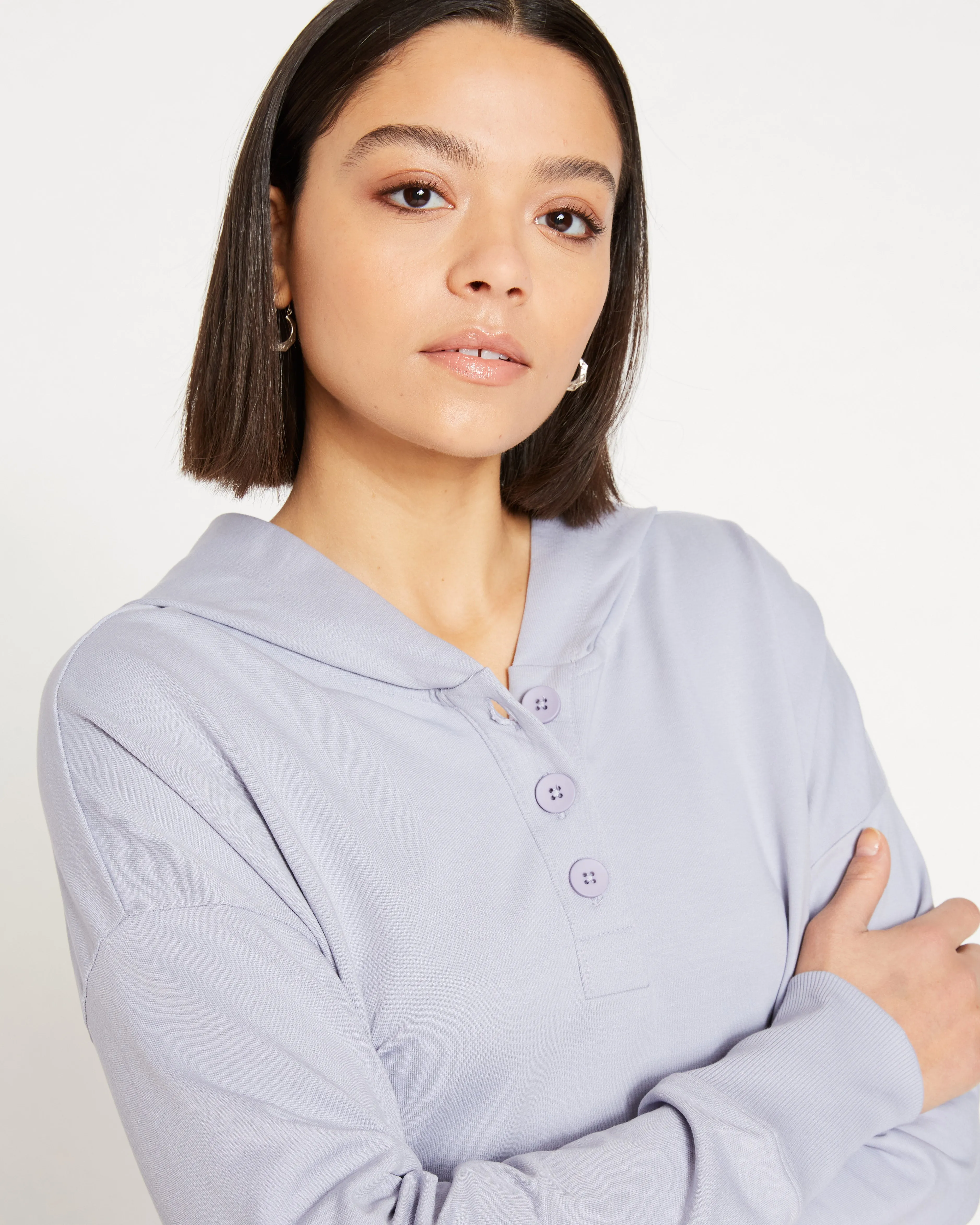 Henley Hoodie - Lavender sold by Universal Standard product image thumbnail 2