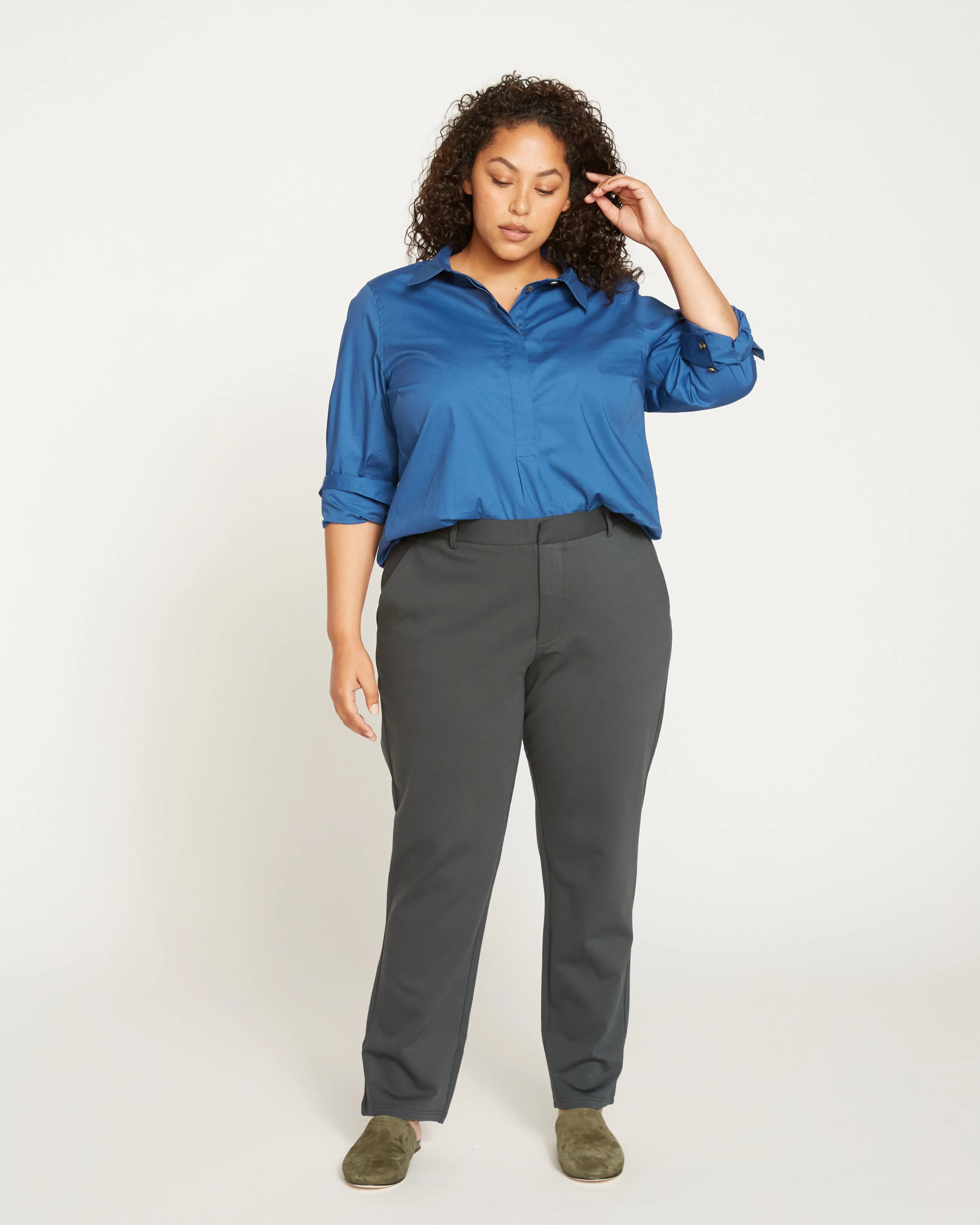 Cigarette Pants Long - Charcoal sold by Universal Standard