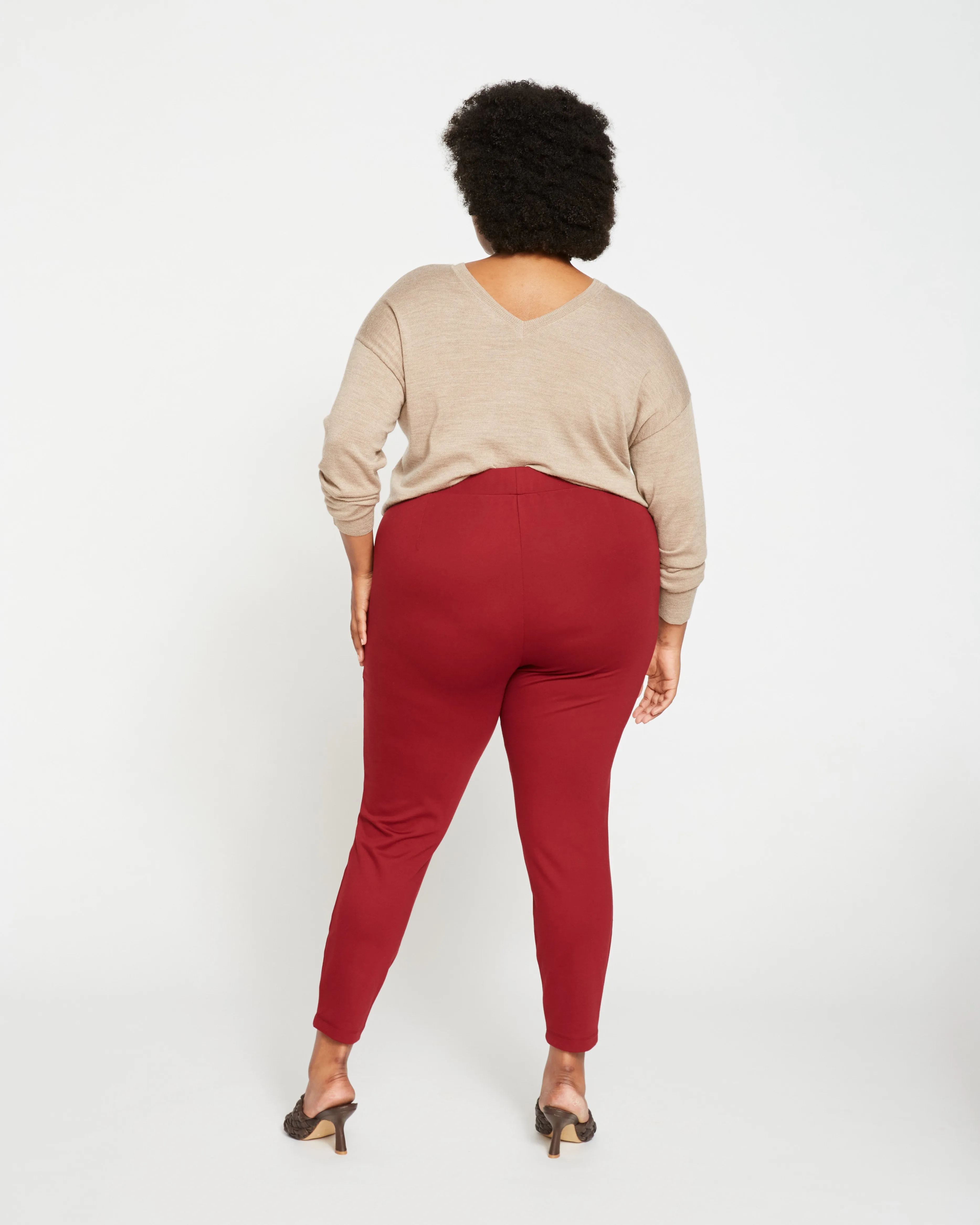 Minimalist Moro Pocket Signature Ponte Pants - Red sold by Universal Standard product image thumbnail 5