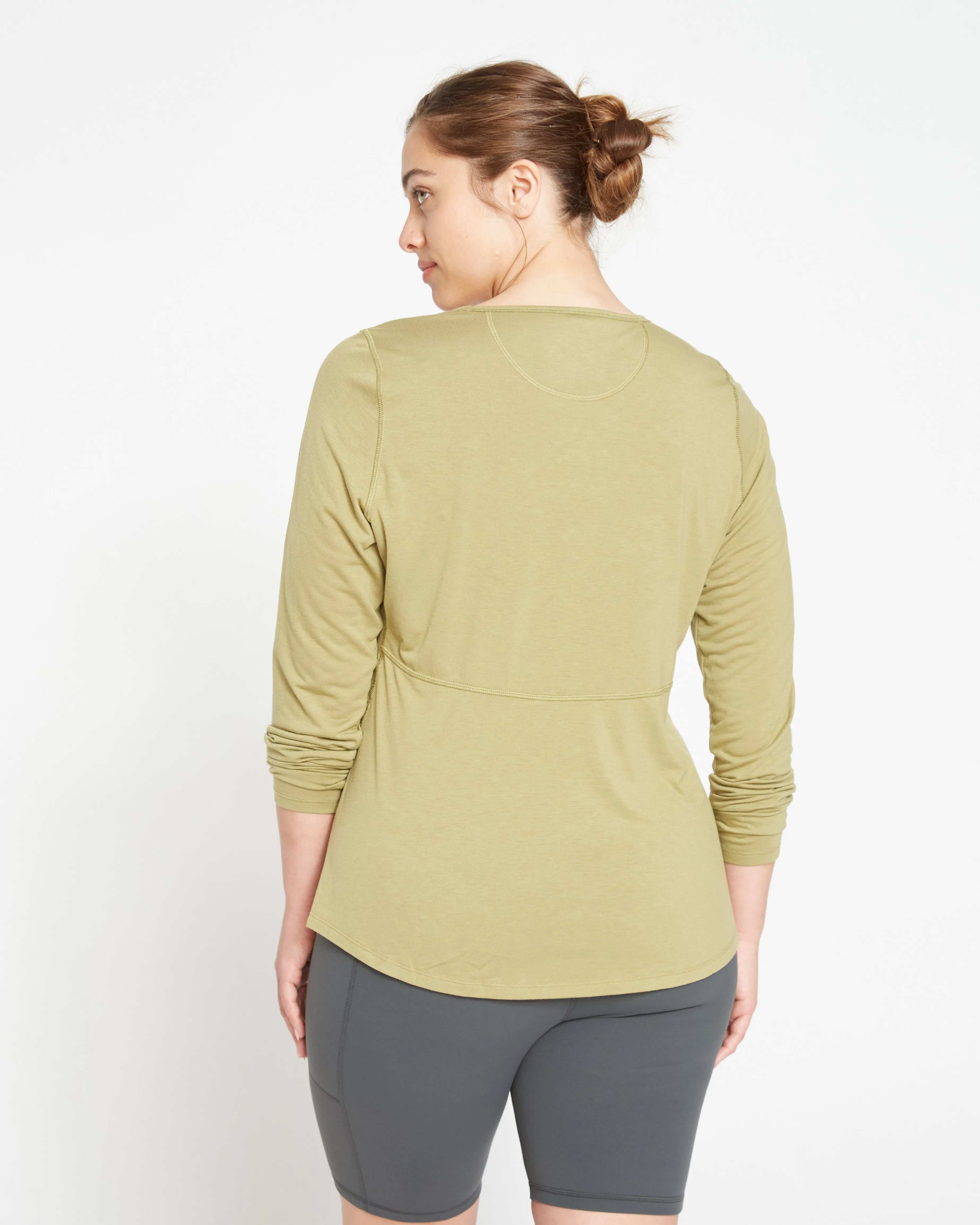 Mia Long Sleeve Movement Tee - Caiman sold by Universal Standard product image thumbnail 4