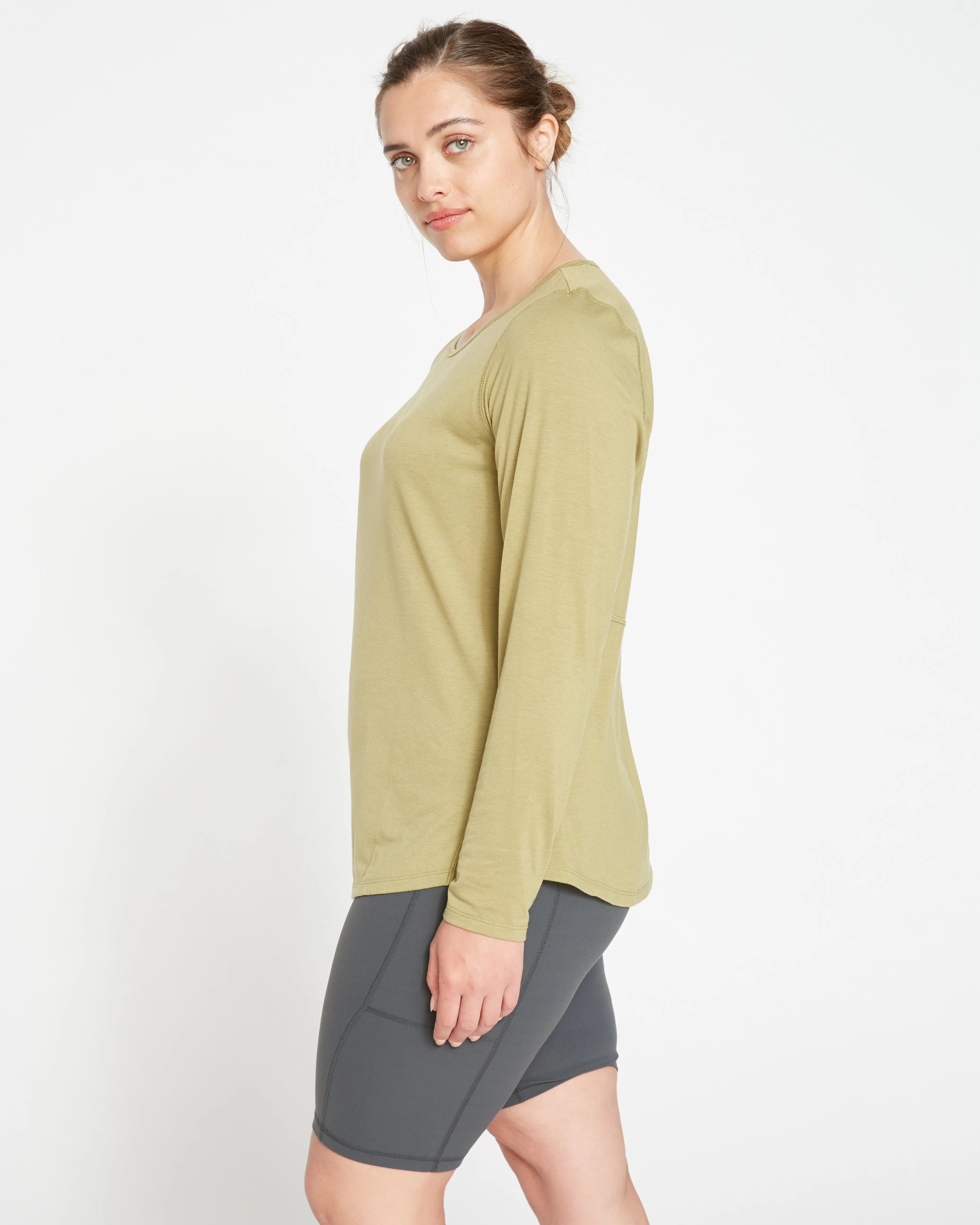 Mia Long Sleeve Movement Tee - Caiman sold by Universal Standard product image thumbnail 3