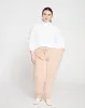Peachy Terry Drawstring Jogger - Mahogany Rose sold by Universal Standard