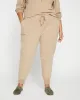 Peachy Terry Drawstring Jogger - Pebble sold by Universal Standard