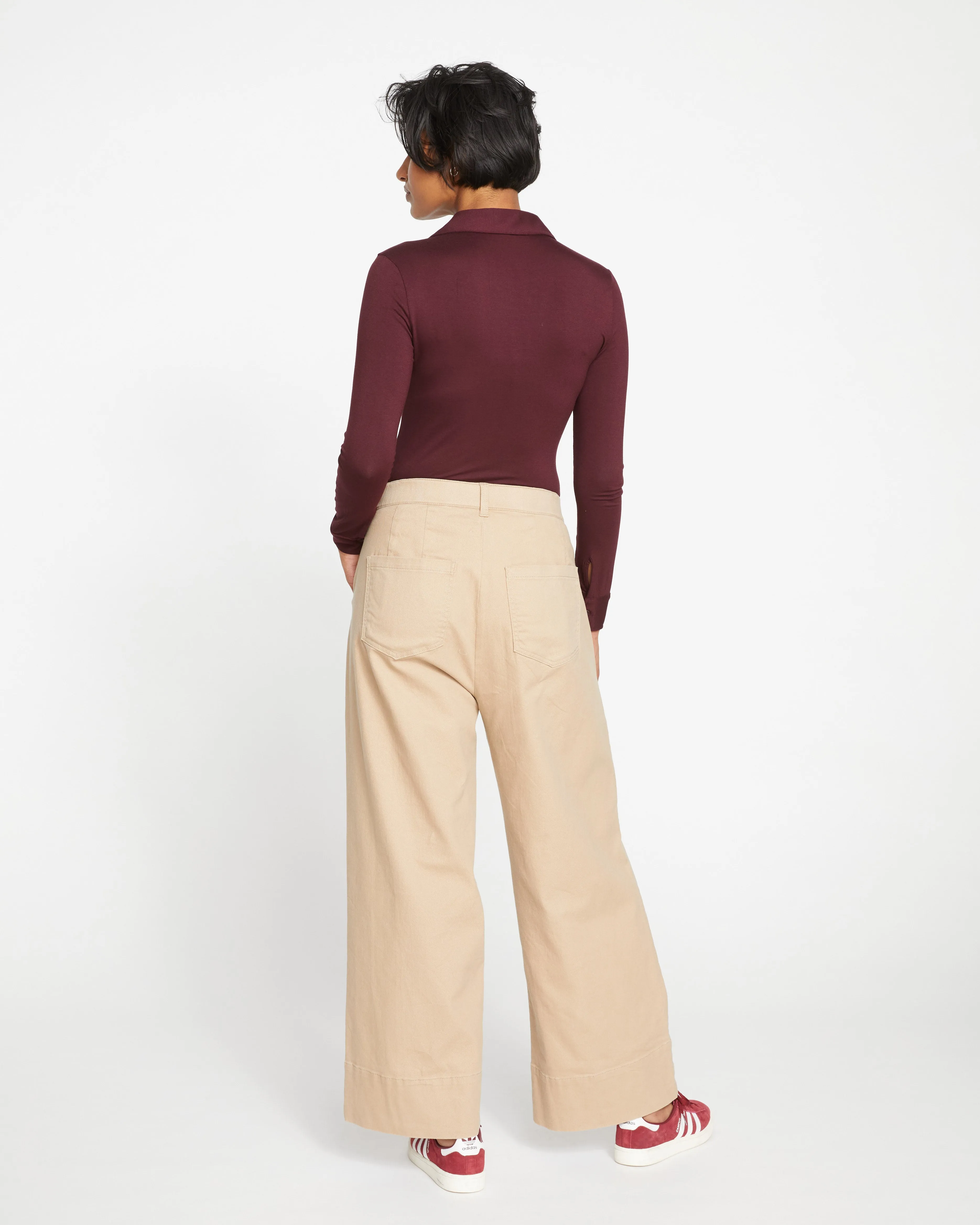 Carol High Rise Stretch Twill Pants - Khaki sold by Universal Standard product image thumbnail 4
