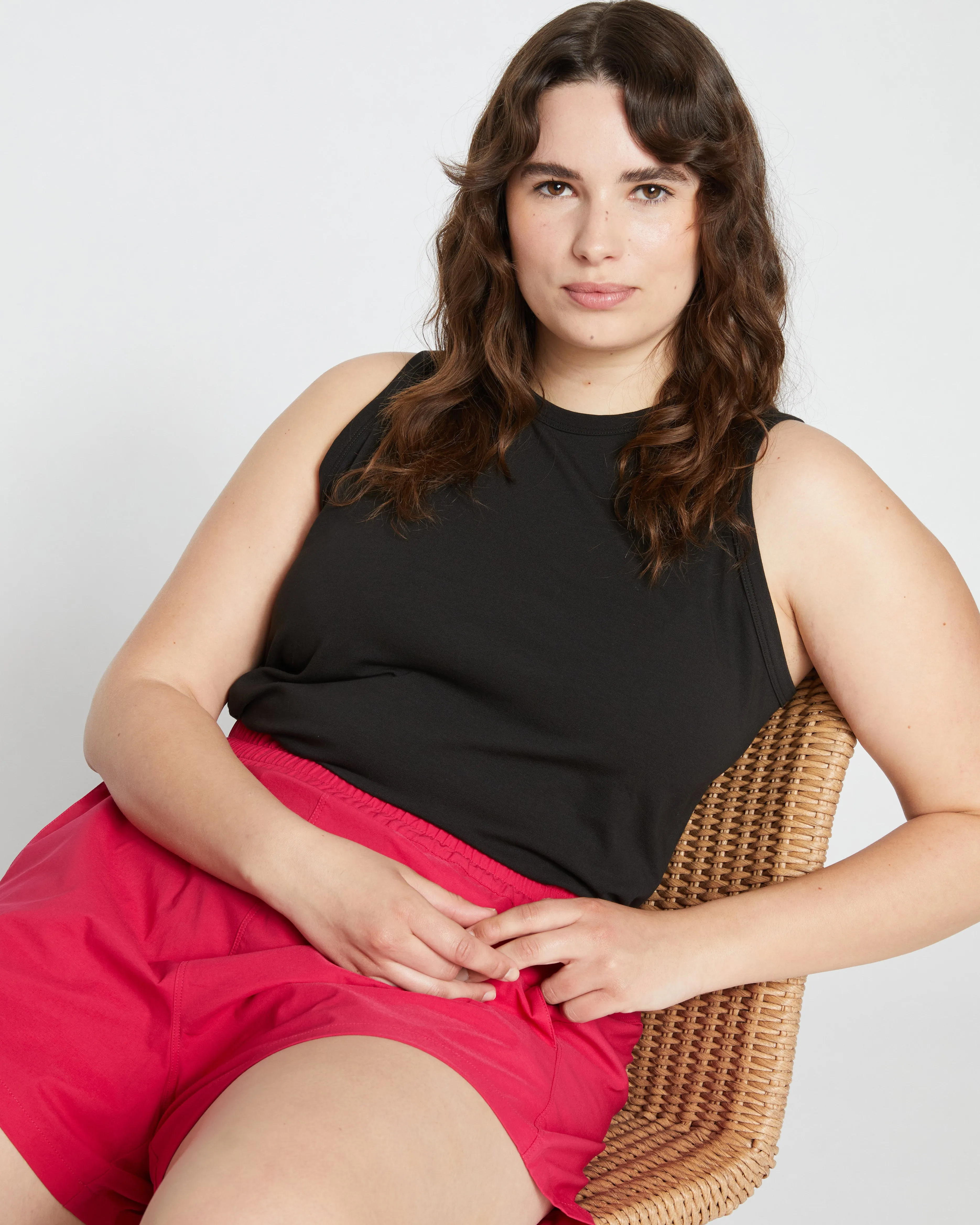 Sunny Swim Shorts - Cerise sold by Universal Standard