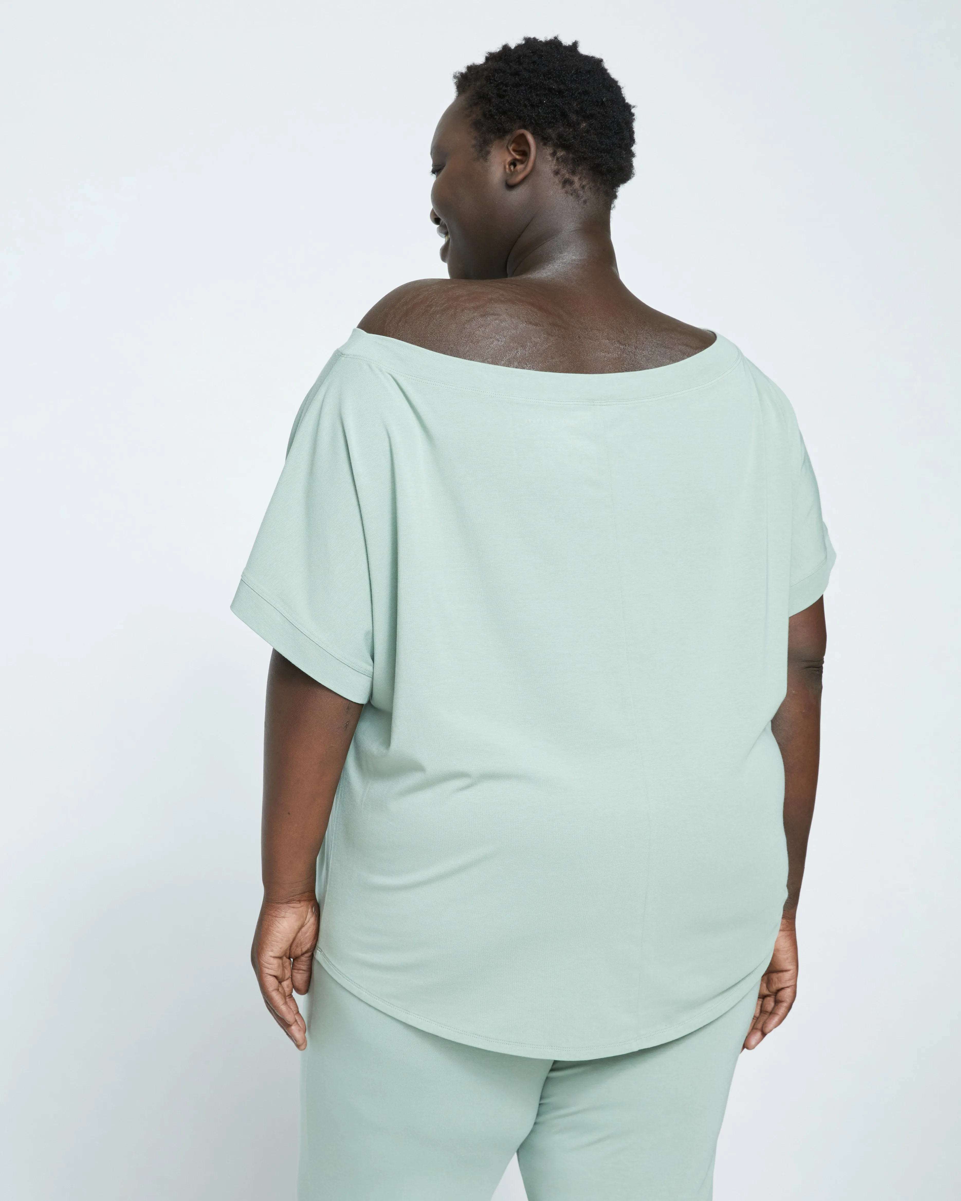 UltimateS Dolci Short Sleeve Top - Sage sold by Universal Standard product image thumbnail 4