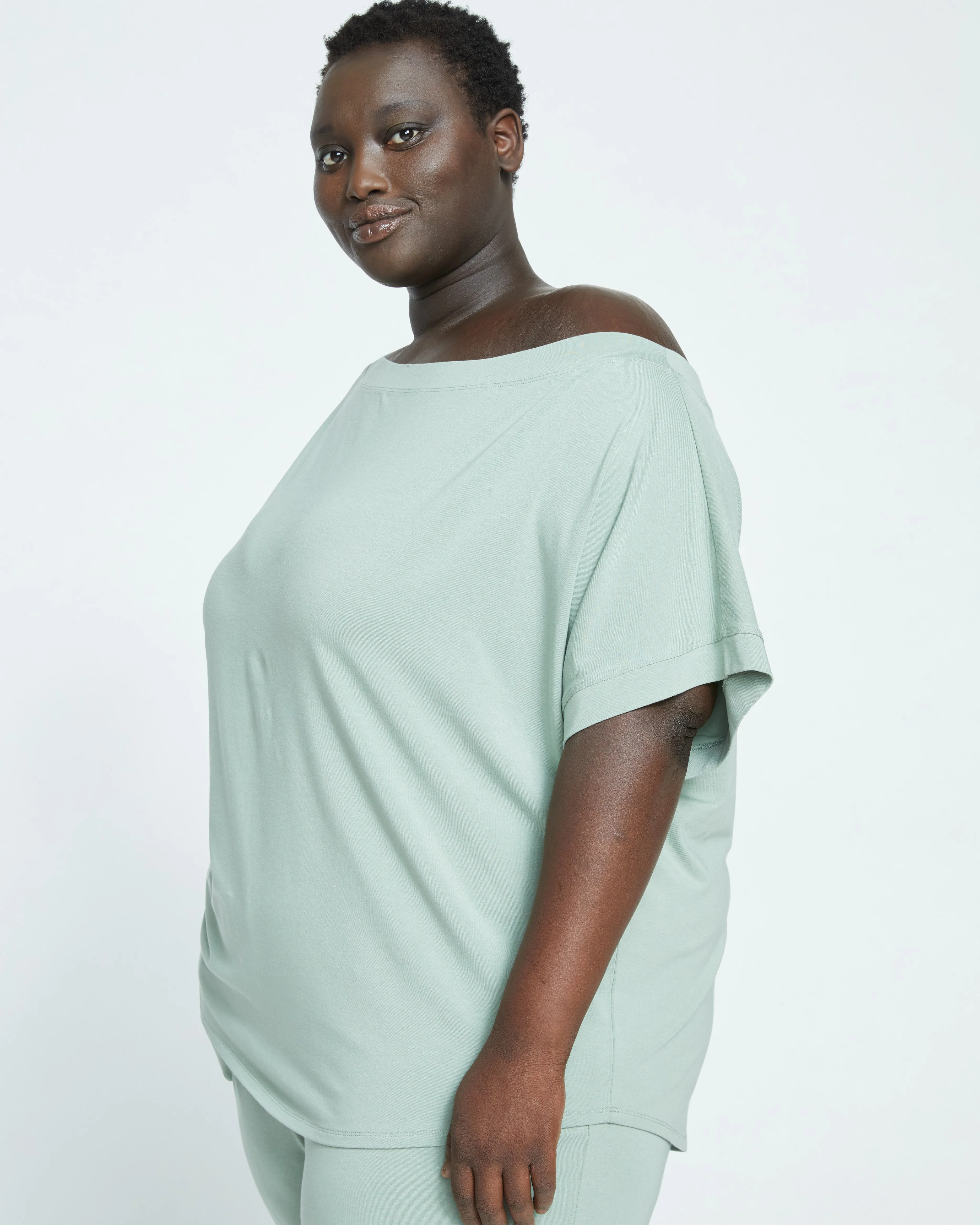 UltimateS Dolci Short Sleeve Top - Sage sold by Universal Standard product image thumbnail 3