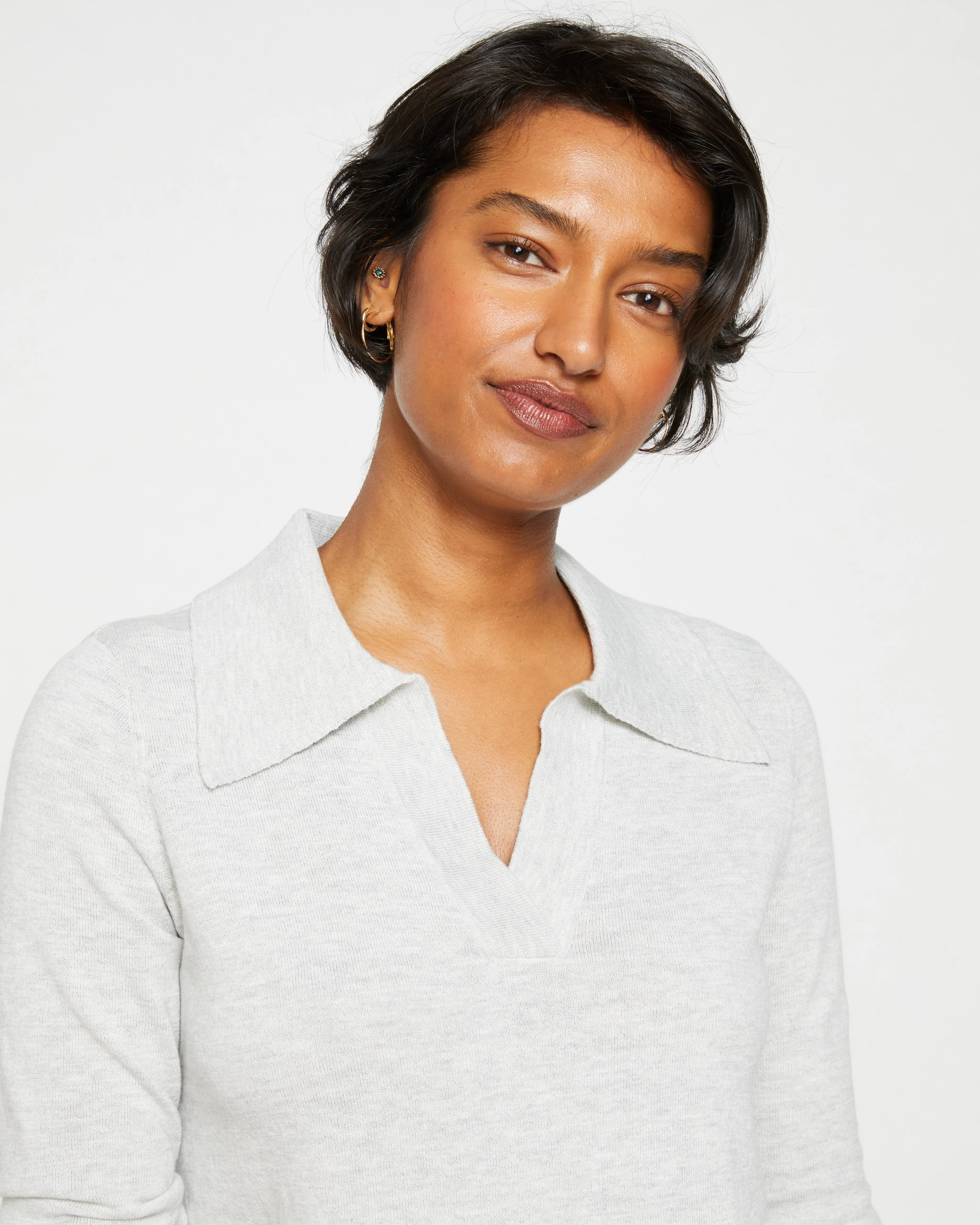 Pele Eco Polo Sweater - Cloudy Sky sold by Universal Standard product image thumbnail 2