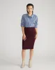 Danube Ponte Skirt - Black Cherry sold by Universal Standard