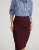 Danube Ponte Skirt - Black Cherry sold by Universal Standard