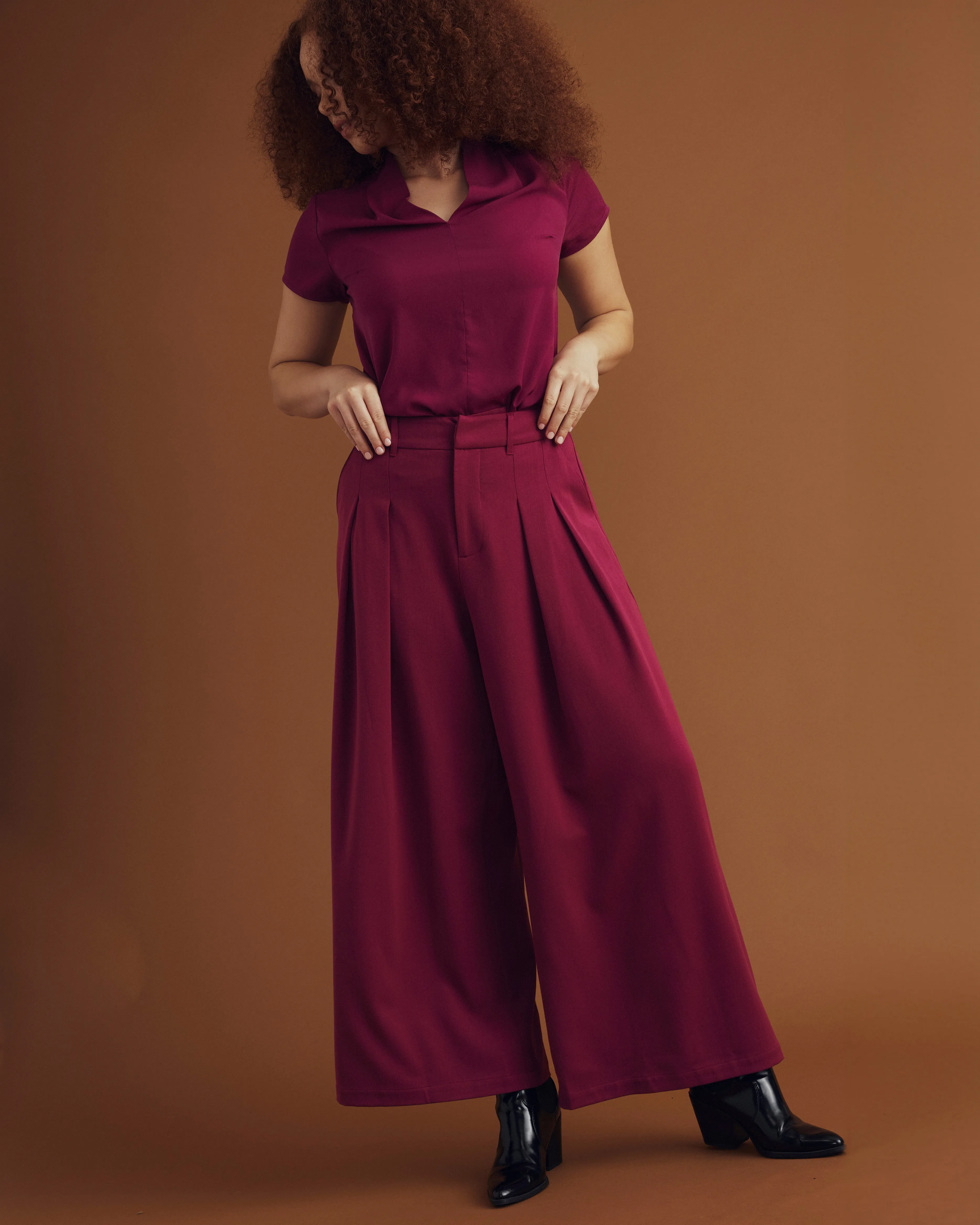 All Day Palais Wide Leg Pants - Goji Berry sold by Universal Standard product image thumbnail 4