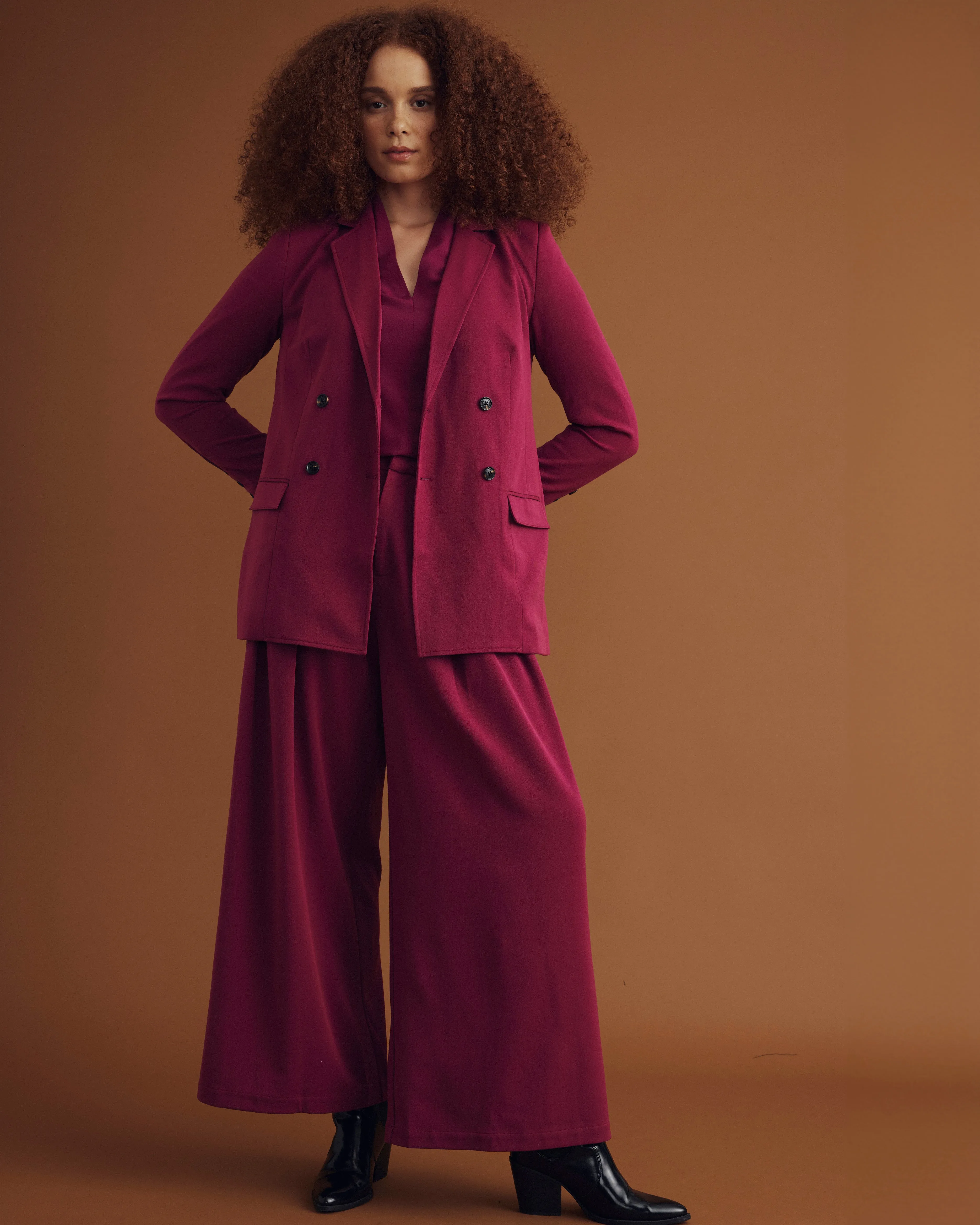 All Day Palais Wide Leg Pants - Goji Berry sold by Universal Standard product image thumbnail 2