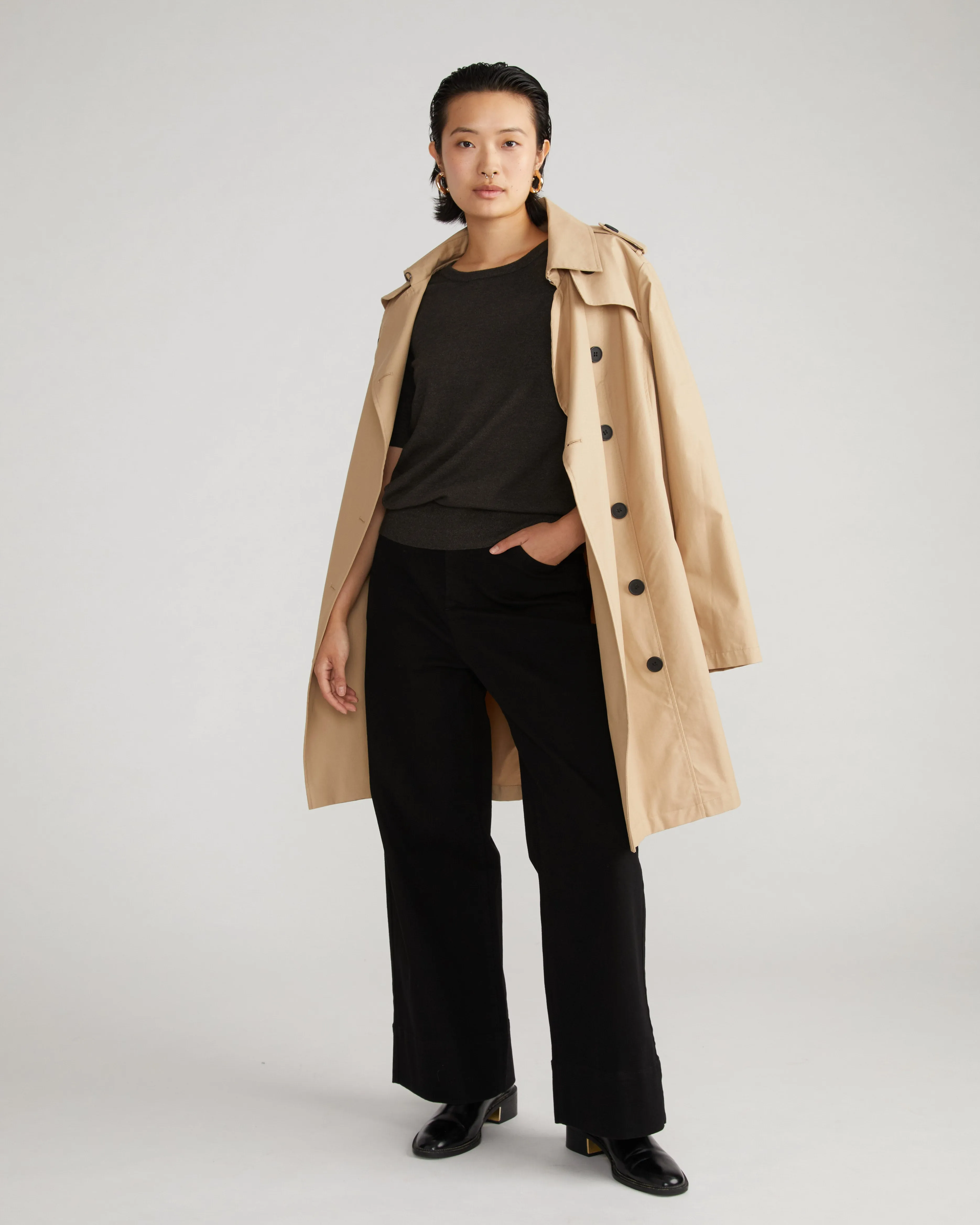 Savvy Fine Knit Sweater Top - Graphite sold by Universal Standard product image thumbnail 5