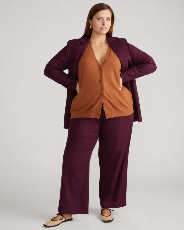 Savvy Fine Knit Cardigan - Affogato sold by Universal Standard