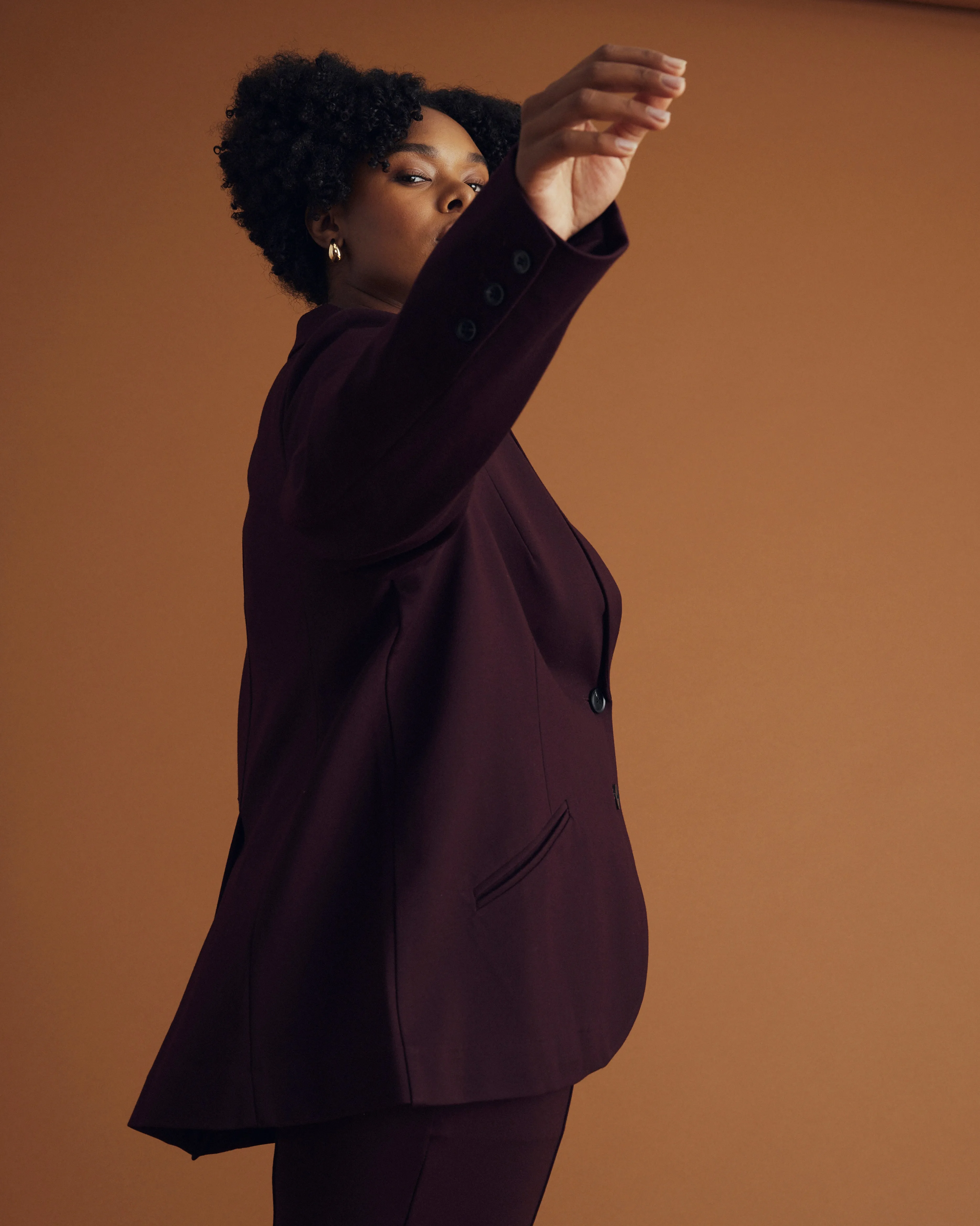 Beas Ponte Blazer - Black Cherry sold by Universal Standard product image thumbnail 3