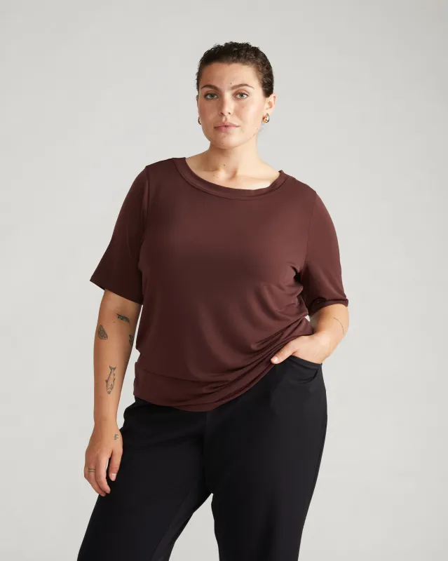 Carolyn Boatneck Top - Brulee sold by Universal Standard