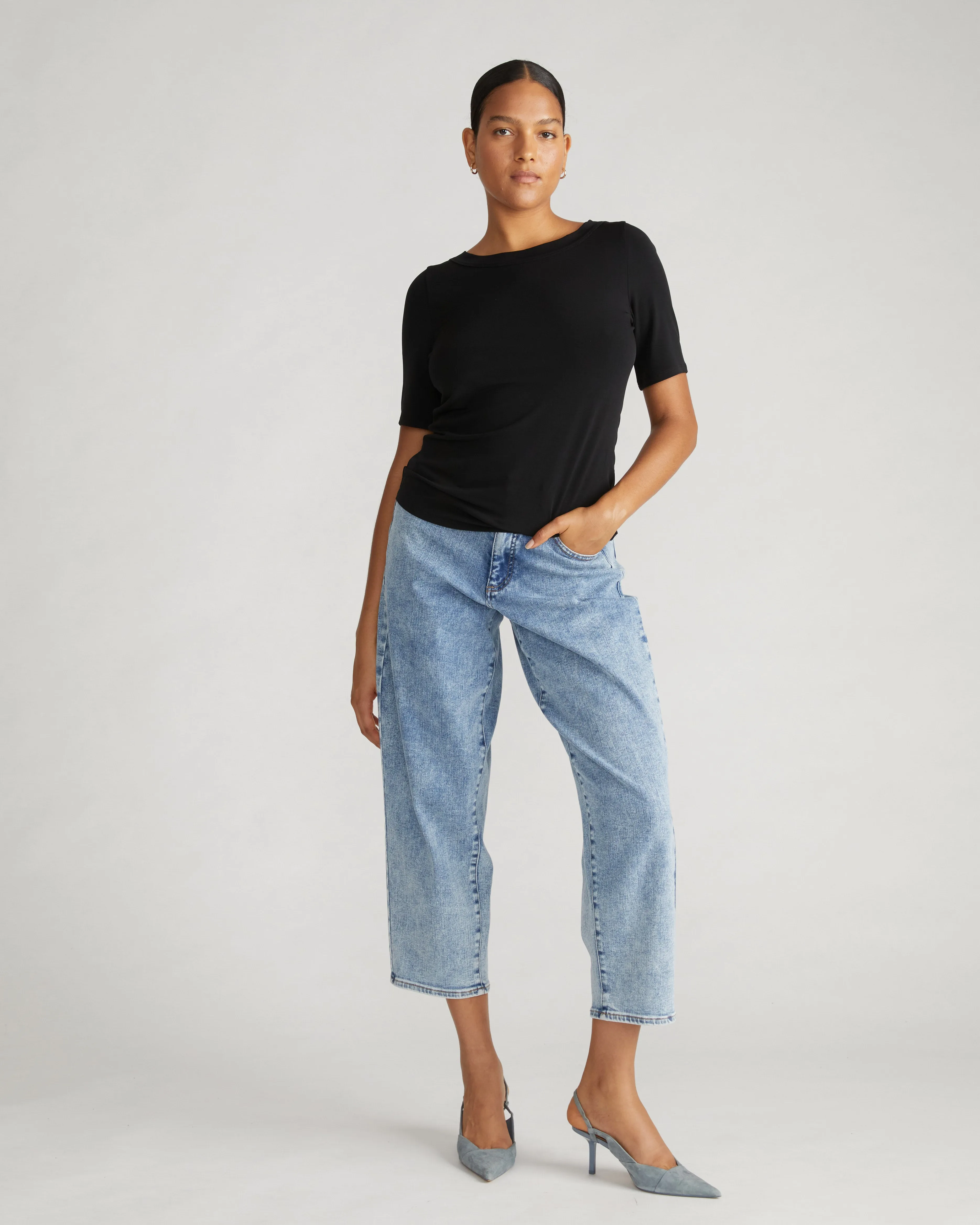 Carolyn Boatneck Top - Black sold by Universal Standard product image thumbnail 3