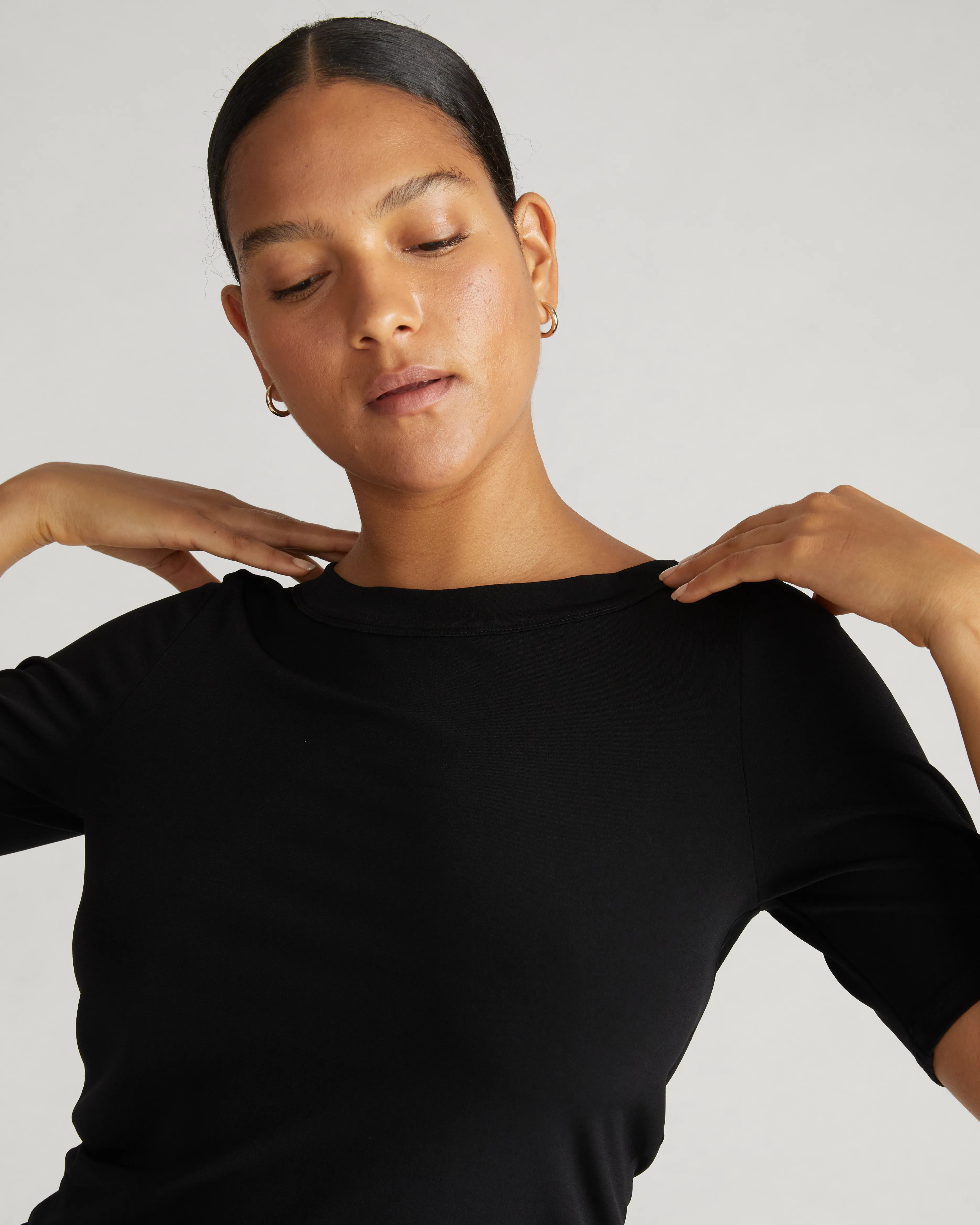 Carolyn Boatneck Top - Black sold by Universal Standard