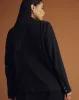 Lennox Collarless Ponte Blazer - Slate Pinstripe sold by Universal Standard
