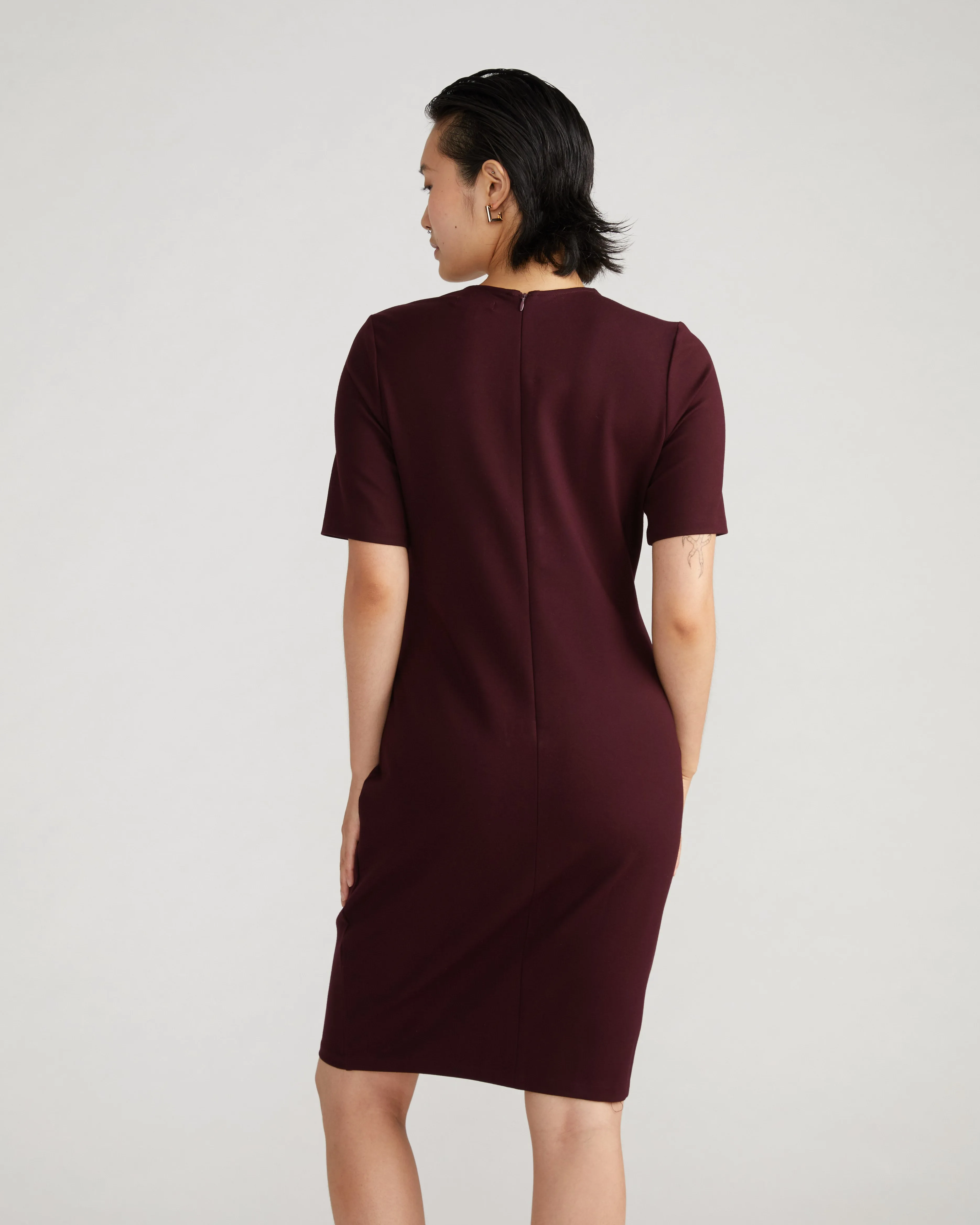 Envelope Neck Ponte Dress - Black Cherry sold by Universal Standard product image thumbnail 3
