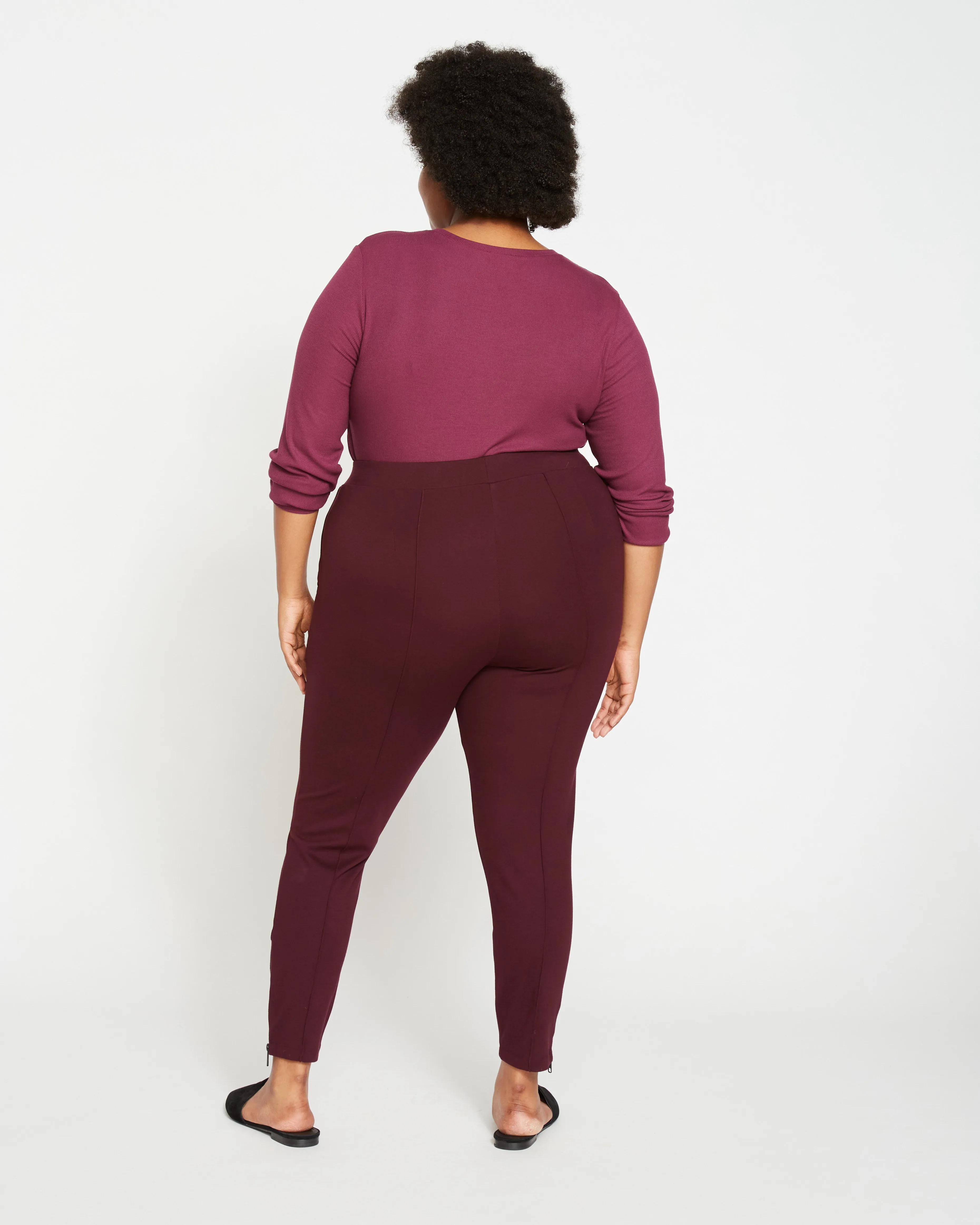 Moro Pintuck Pocket Ponte Pants - Plum sold by Universal Standard product image thumbnail 5