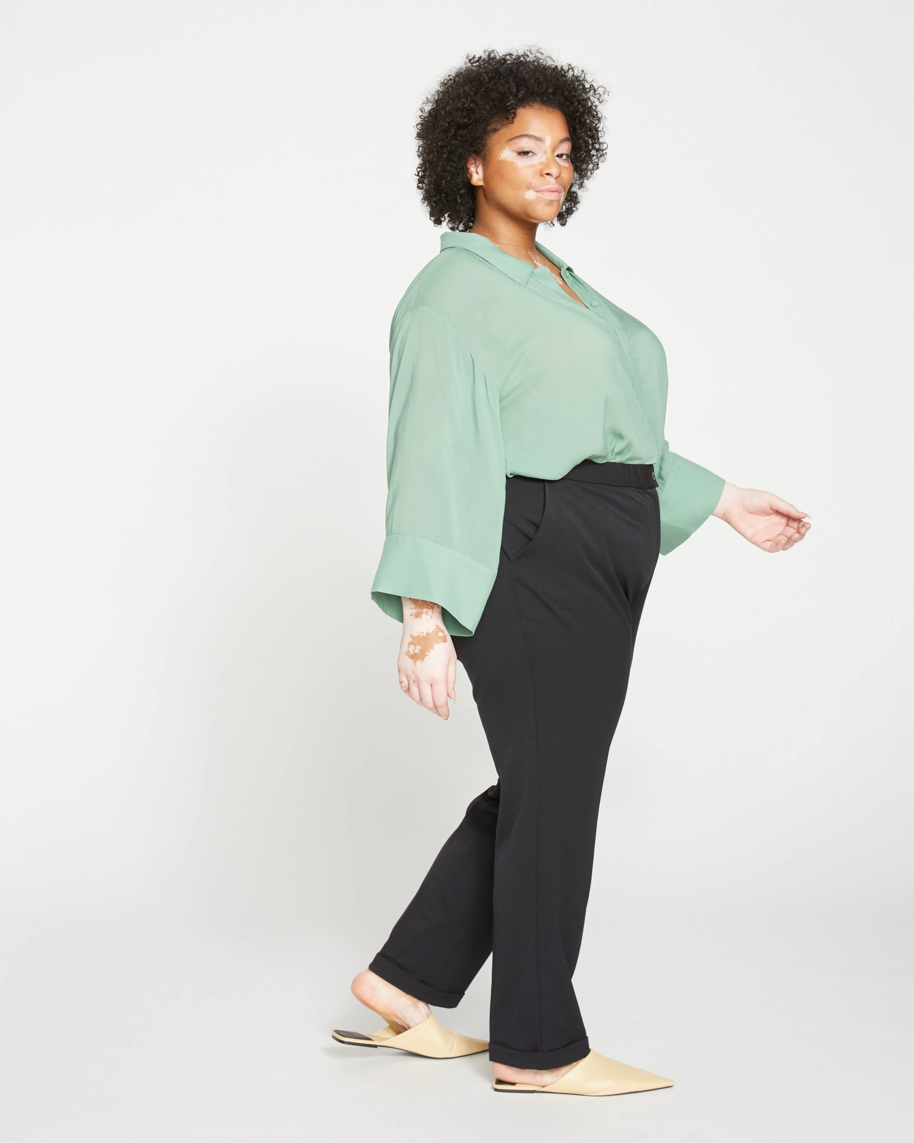 All Day Cuffed Cigarette Pants - Black sold by Universal Standard product image thumbnail 3