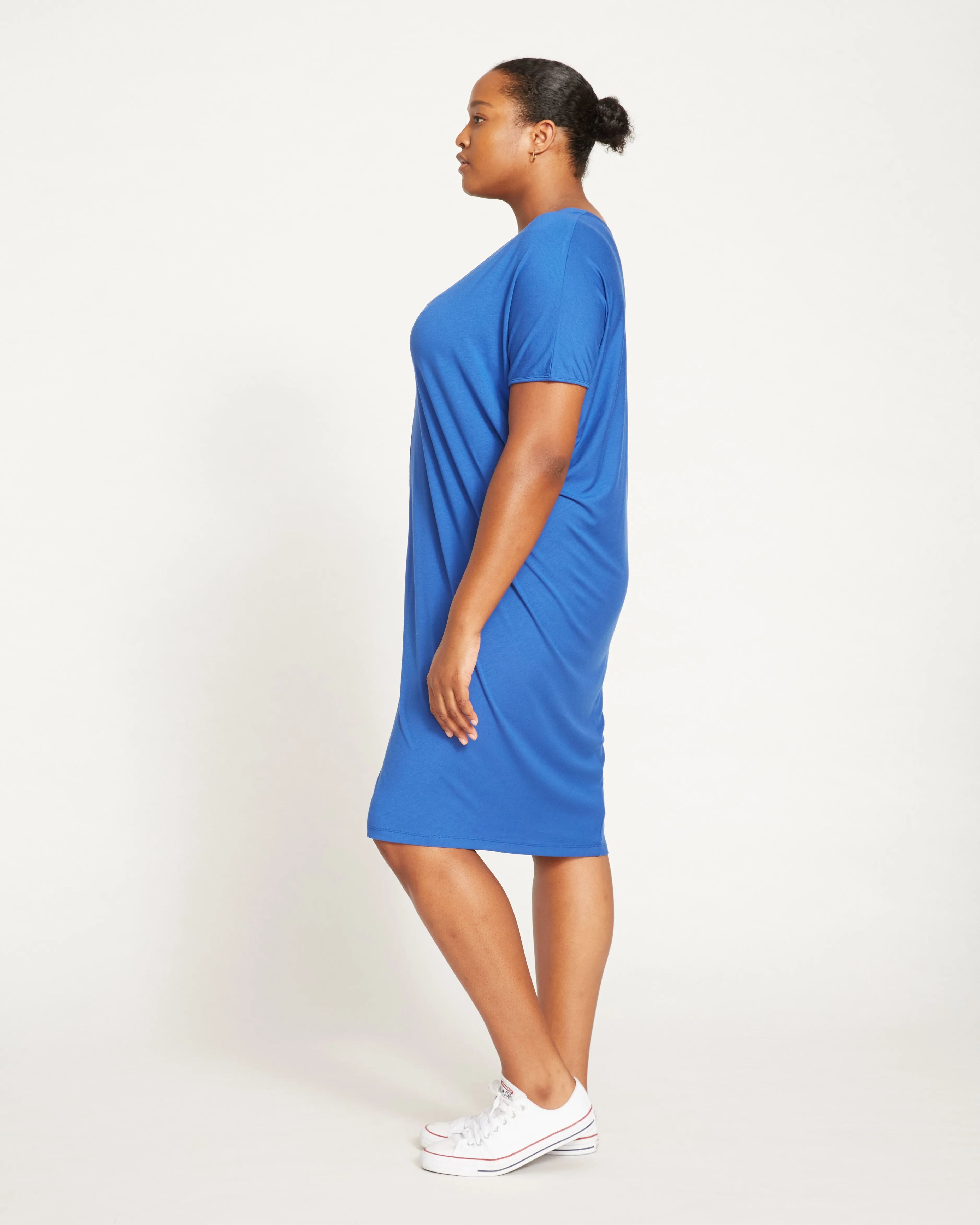 Teresa Liquid Jersey V-Neck Dress - Royal Blue sold by Universal Standard product image thumbnail 4