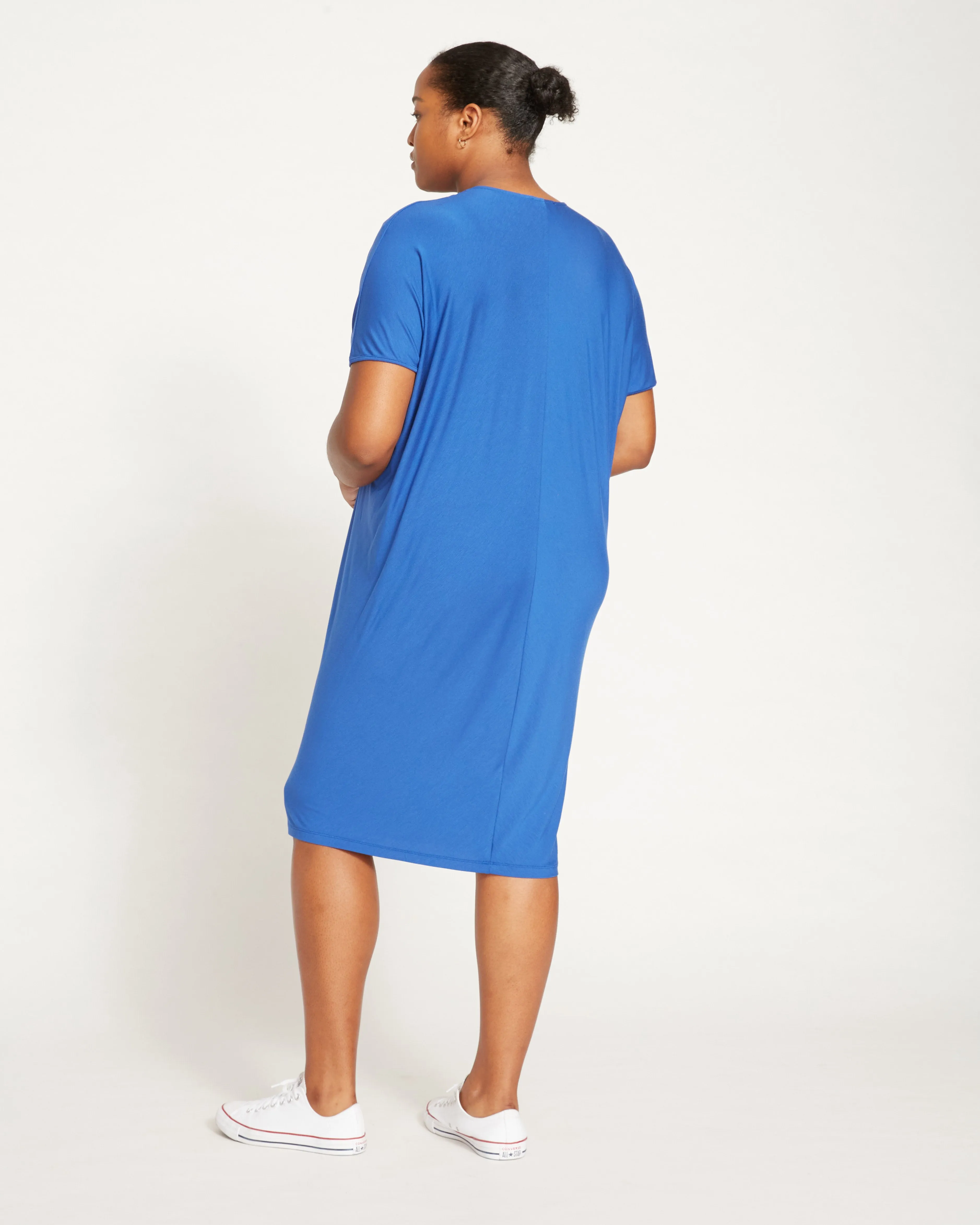 Teresa Liquid Jersey V-Neck Dress - Royal Blue sold by Universal Standard product image thumbnail 5