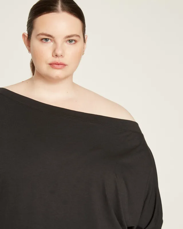 Dolci Short Sleeve Top - Black sold by Universal Standard