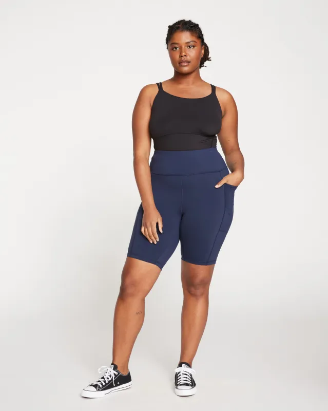 Next-to-Naked Bike Shorts - Navy sold by Universal Standard