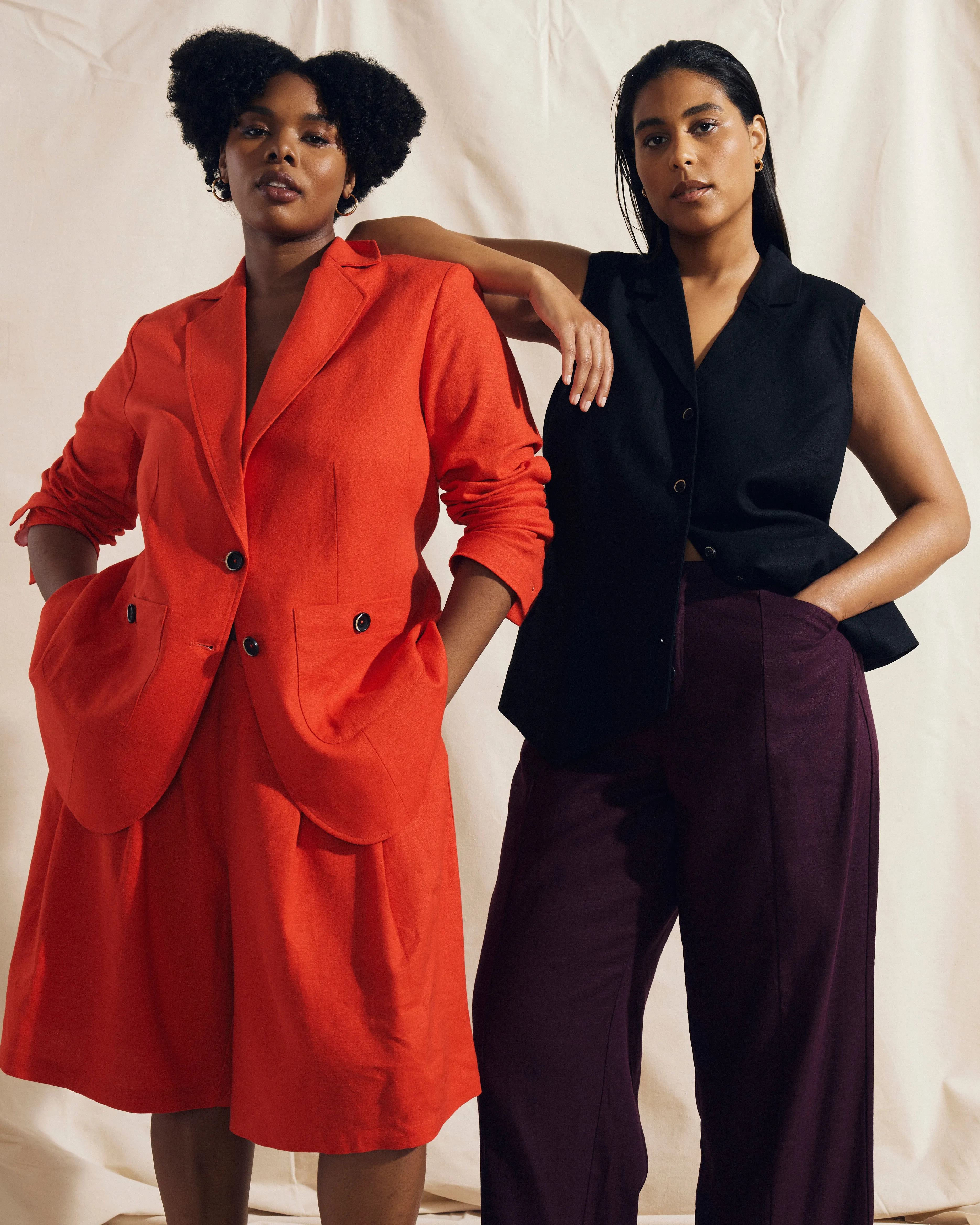 Hanover Linen Vest - Black sold by Universal Standard product image thumbnail 2