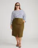 Wooster Linen Skirt - Budding Stem sold by Universal Standard